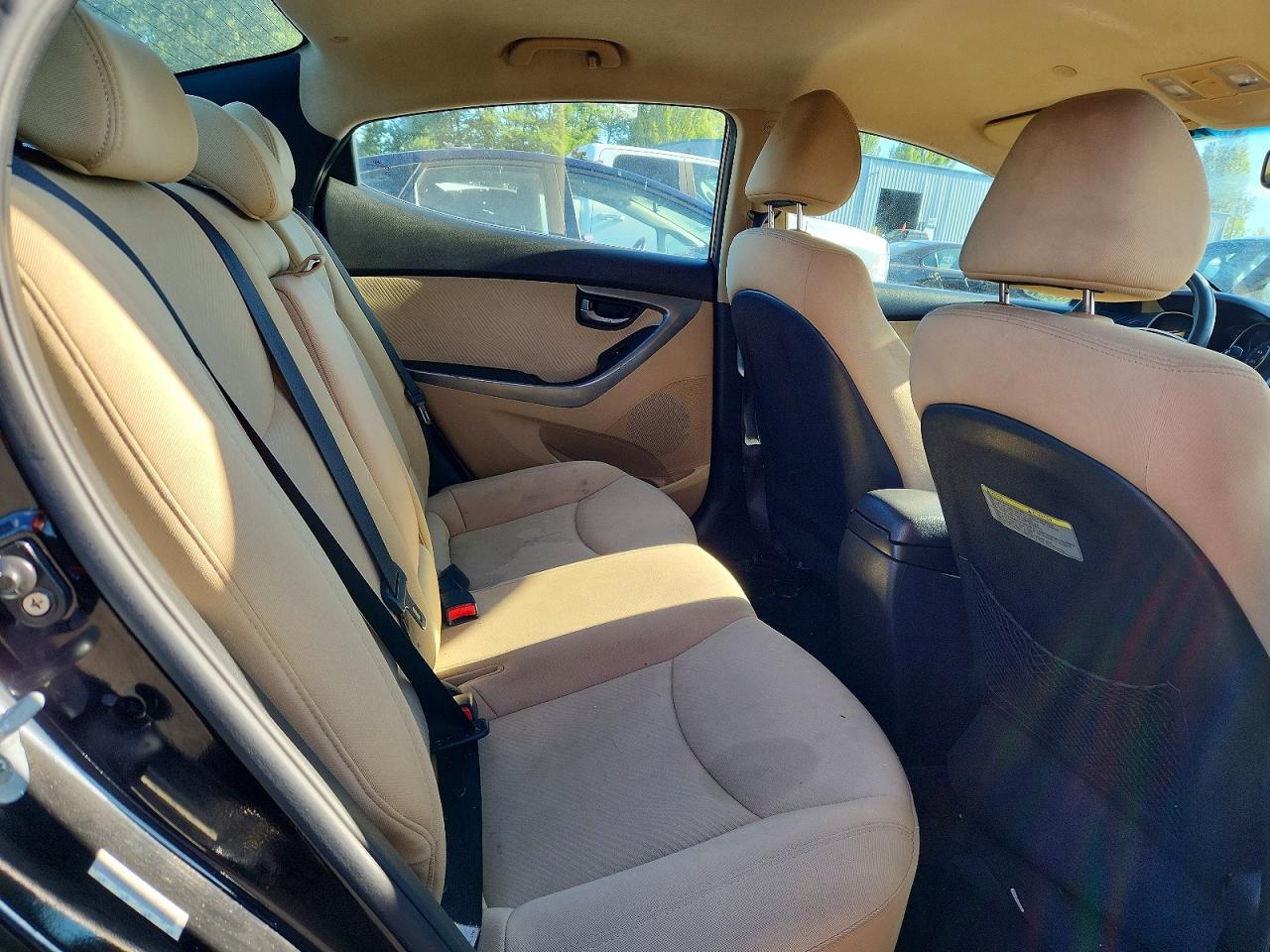 2013 Hyundai Elantra Gls Black vin: KMHDH4AE6DU735877