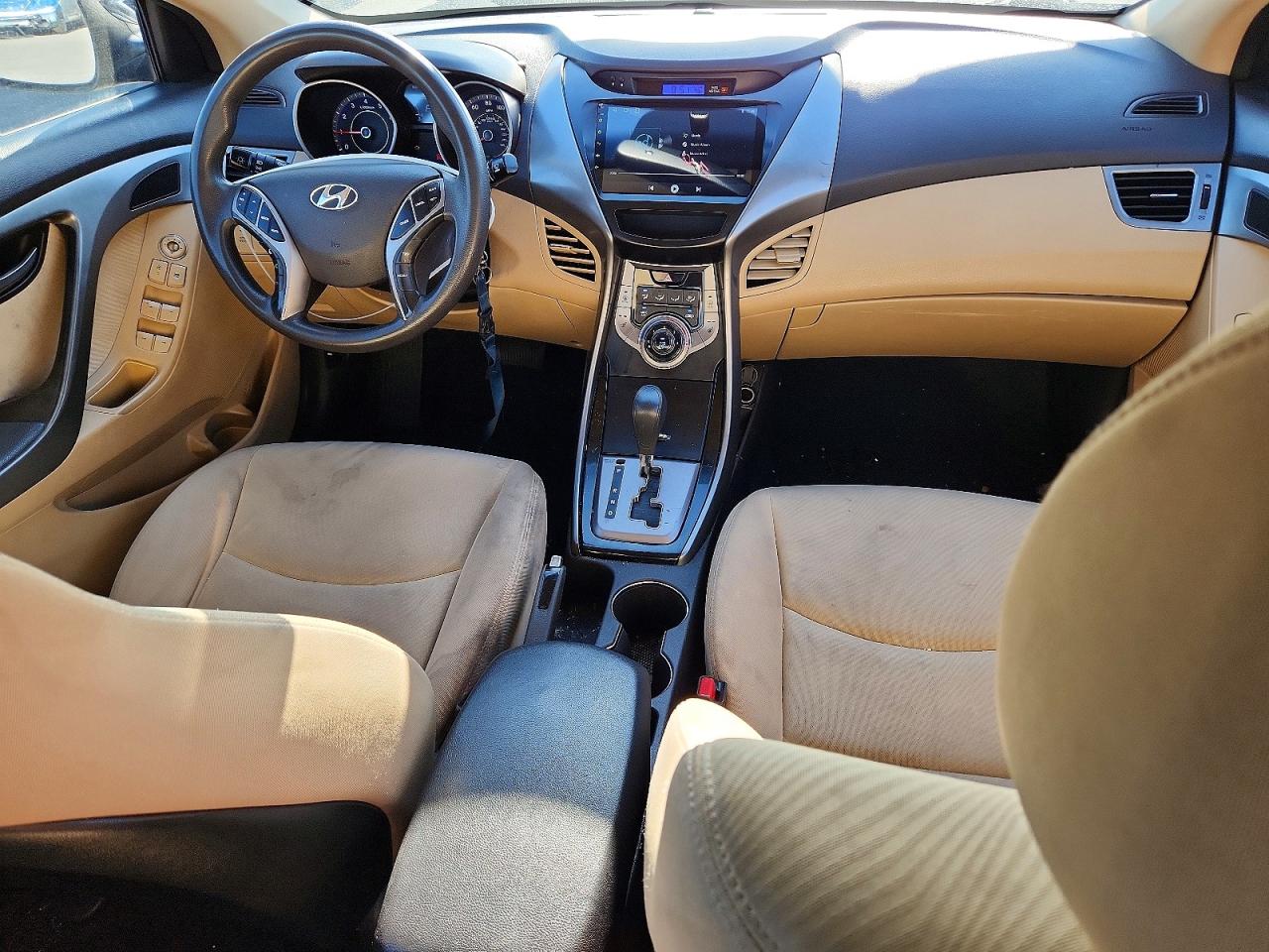 2013 Hyundai Elantra Gls Black vin: KMHDH4AE6DU735877