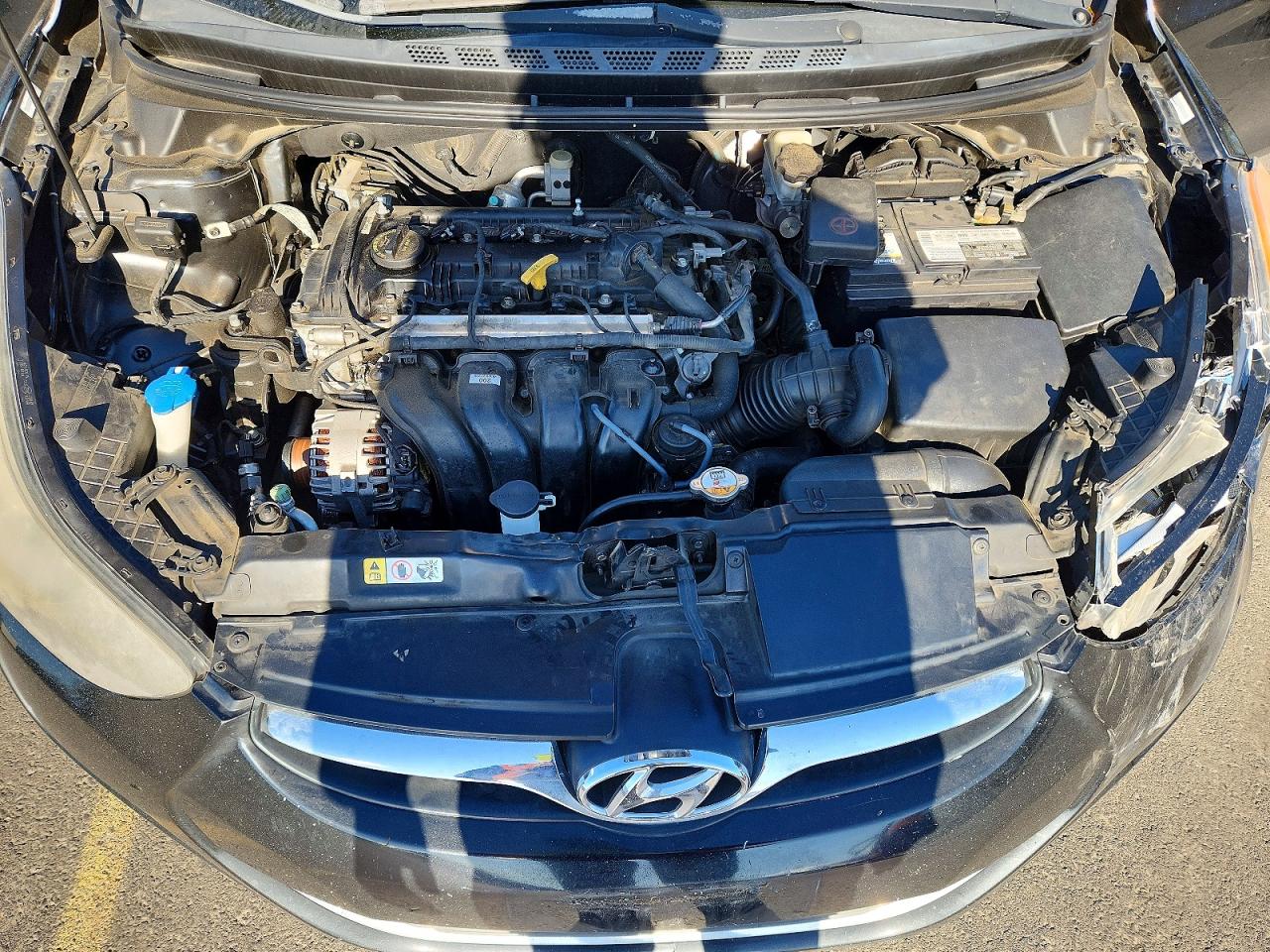 2013 Hyundai Elantra Gls Black vin: KMHDH4AE6DU735877
