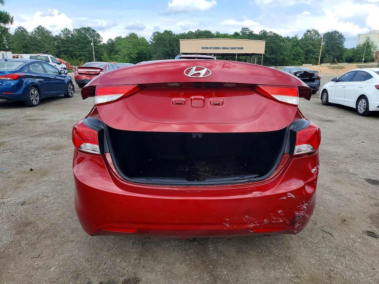 2013 Hyundai Elantra Gls Red vin: KMHDH4AE6DU747334
