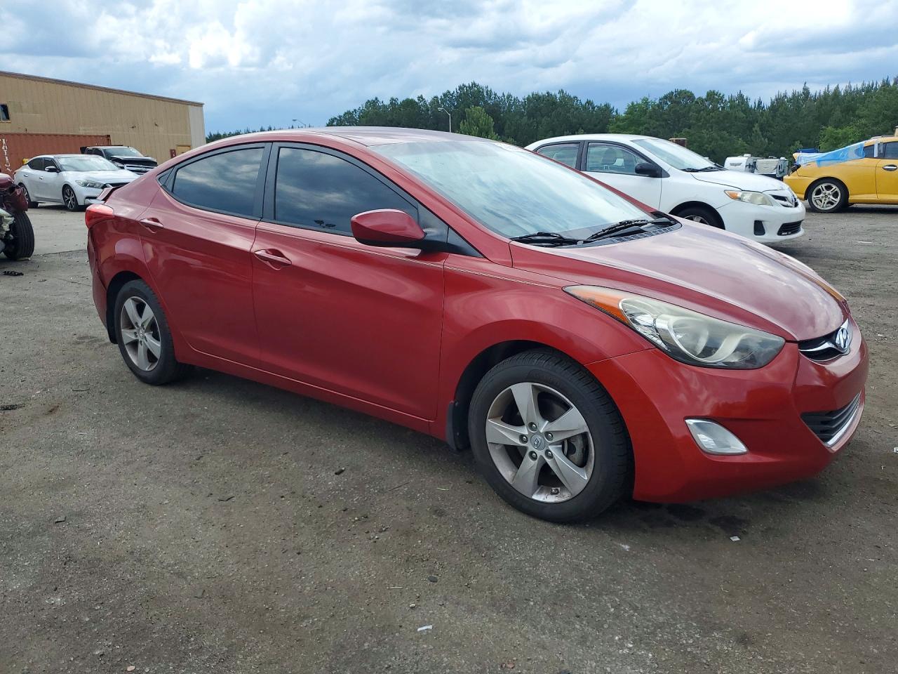 2013 Hyundai Elantra Gls Red vin: KMHDH4AE6DU747334