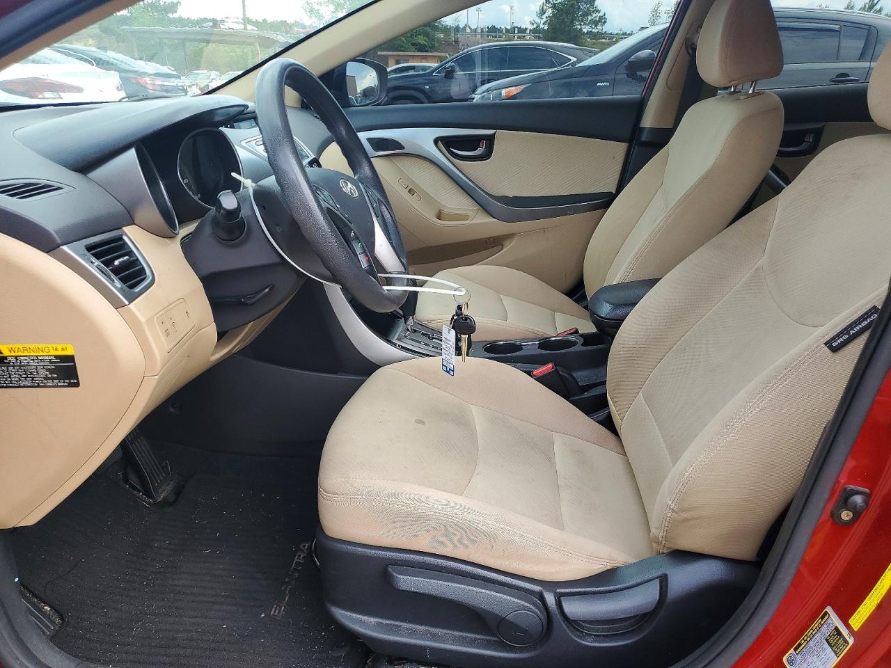 2013 Hyundai Elantra Gls Red vin: KMHDH4AE6DU747334