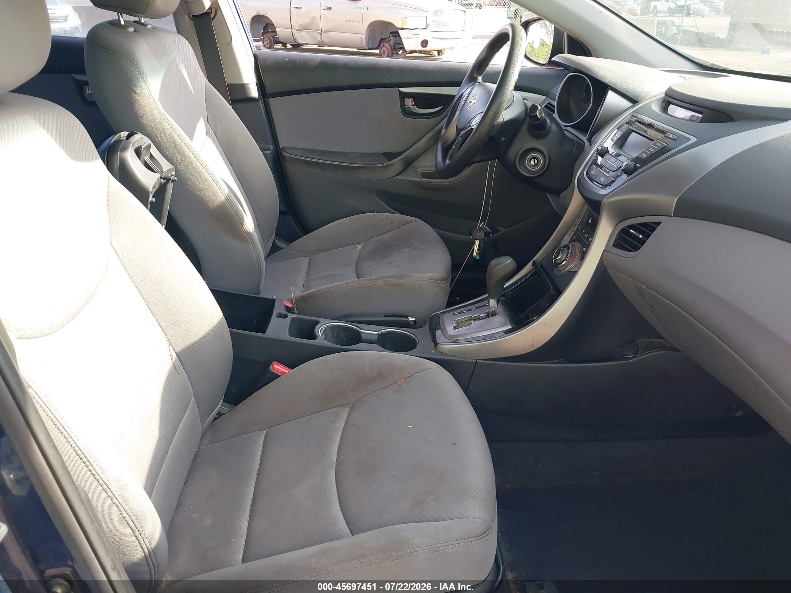 2013 Hyundai Elantra Gls Blue vin: KMHDH4AE6DU748659
