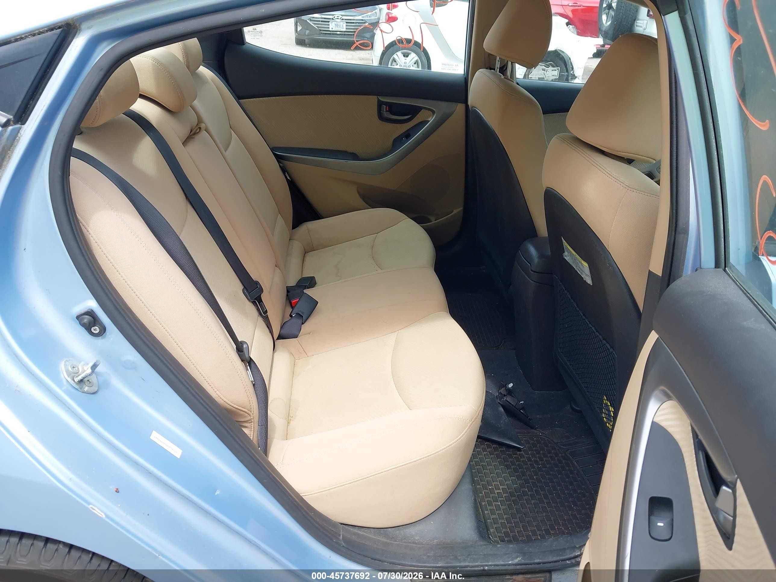 2013 Hyundai Elantra Gls Light Blue vin: KMHDH4AE6DU774520