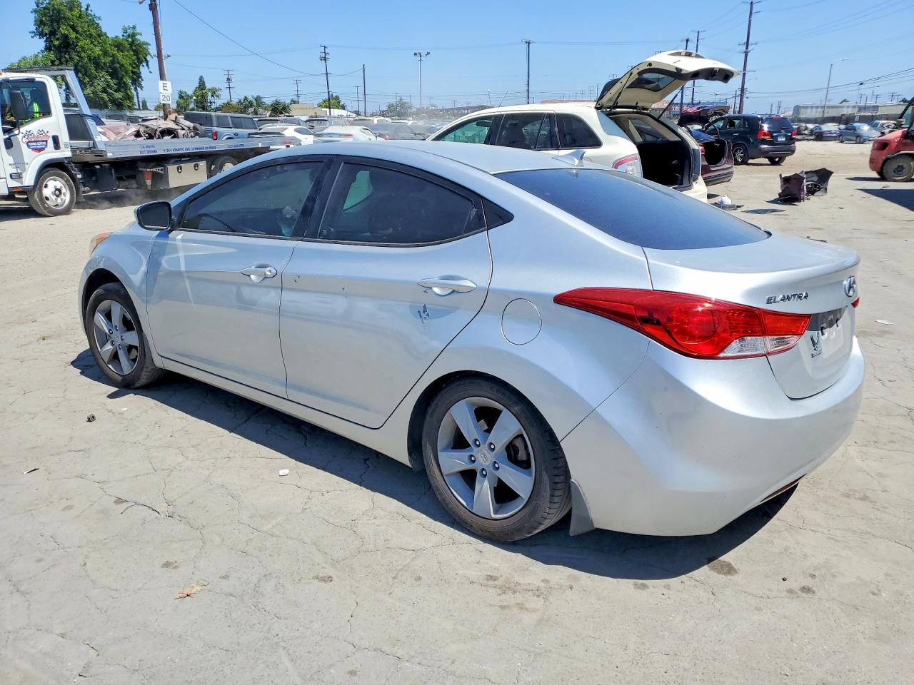 2013 Hyundai Elantra Gls Gray vin: KMHDH4AE6DU794153
