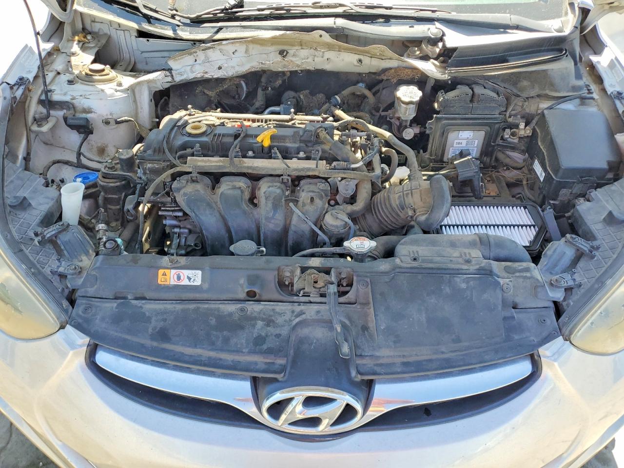 2013 Hyundai Elantra Gls Gray vin: KMHDH4AE6DU794153
