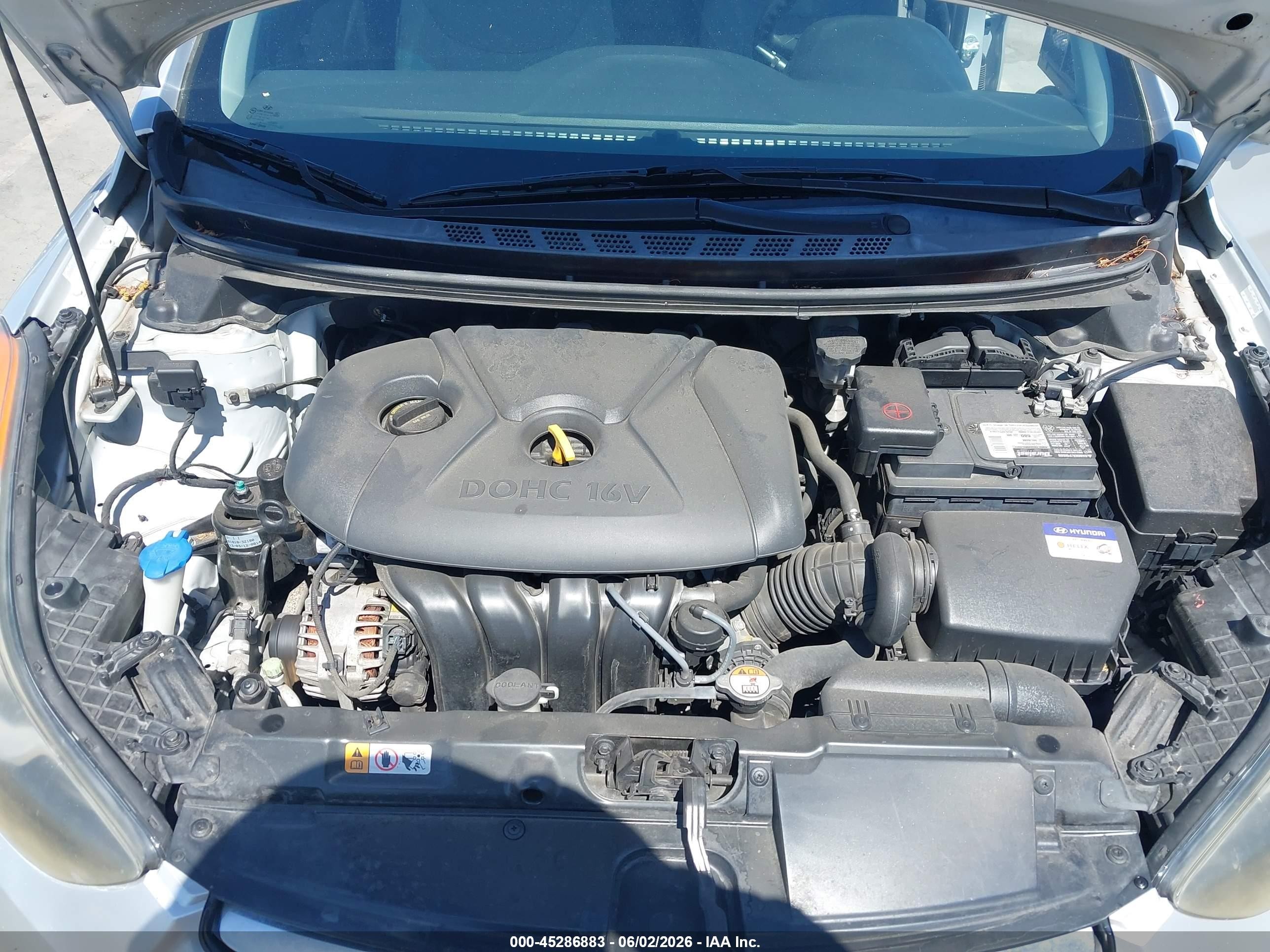 2013 Hyundai Elantra Gls Silver vin: KMHDH4AE6DU805720