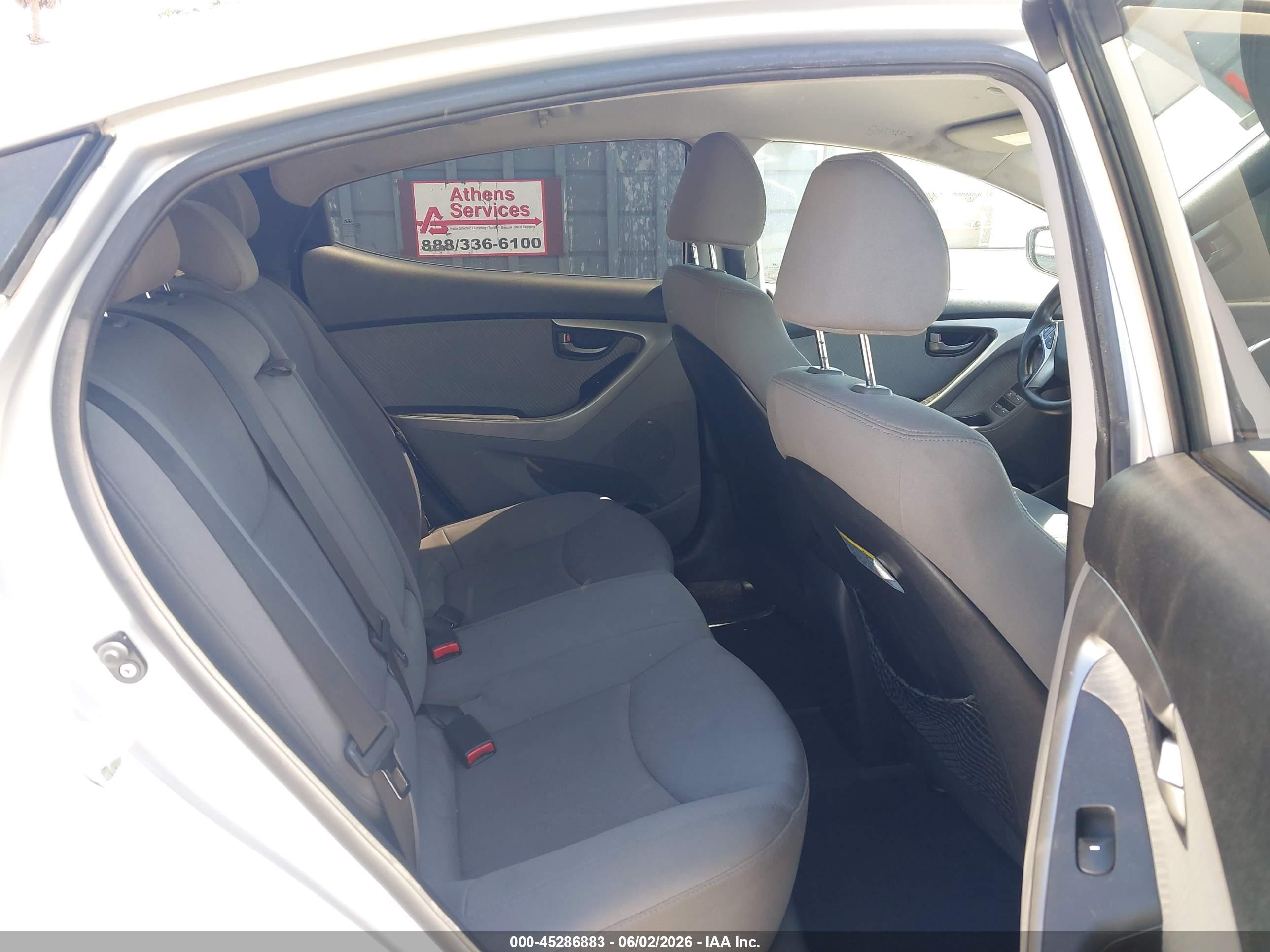 2013 Hyundai Elantra Gls Silver vin: KMHDH4AE6DU805720