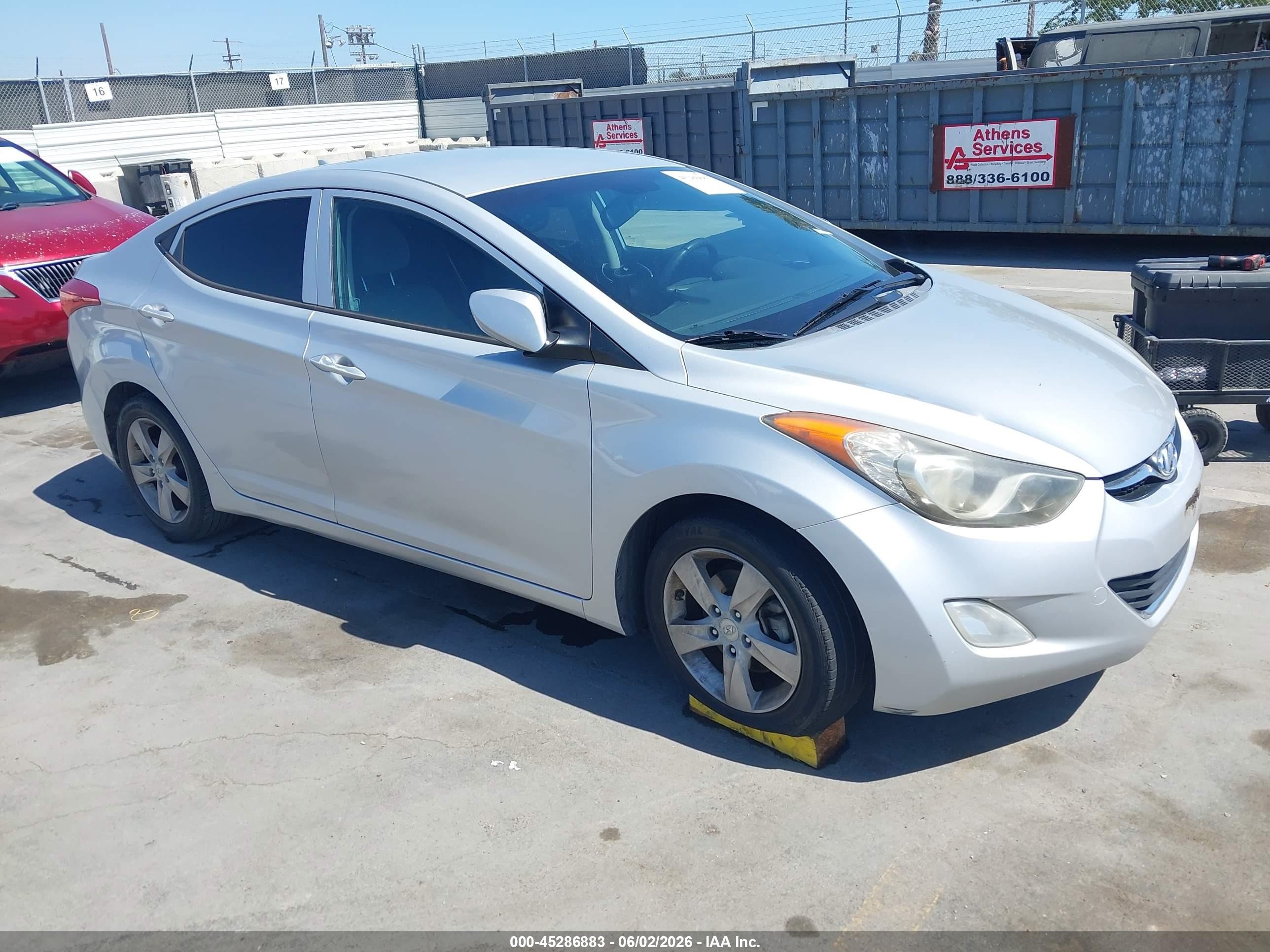 2013 Hyundai Elantra Gls Silver vin: KMHDH4AE6DU805720