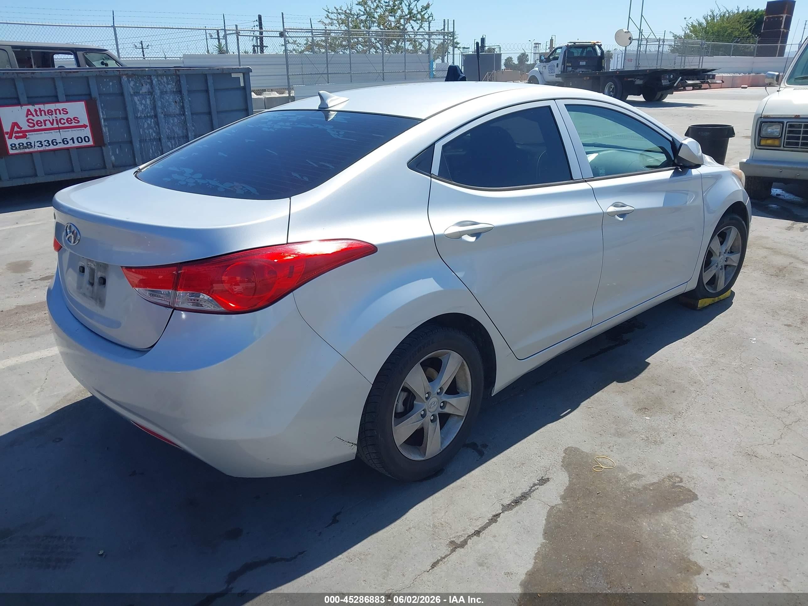 2013 Hyundai Elantra Gls Silver vin: KMHDH4AE6DU805720