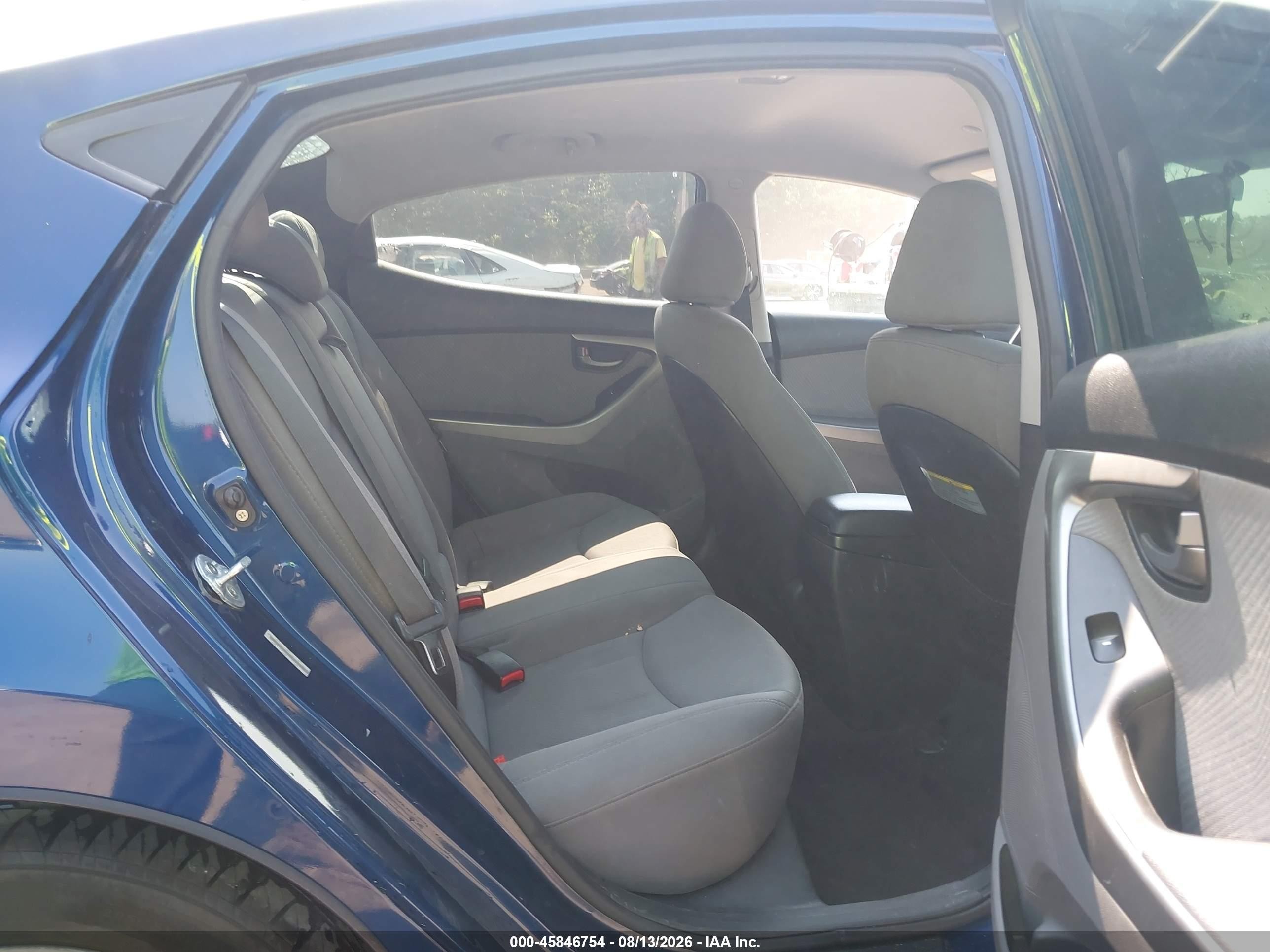 2013 Hyundai Elantra Gls Черный vin: KMHDH4AE6DU808102