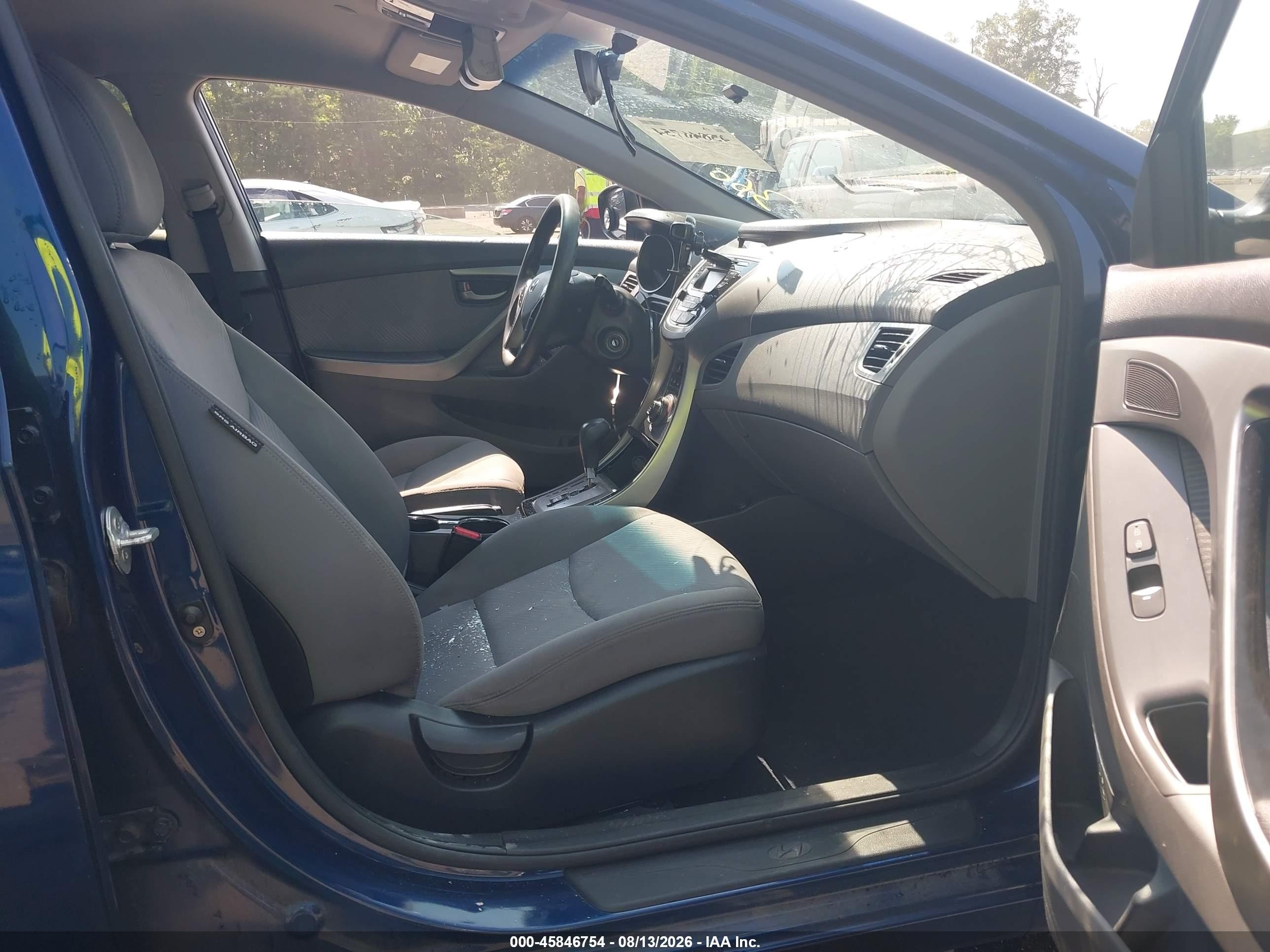 2013 Hyundai Elantra Gls Черный vin: KMHDH4AE6DU808102
