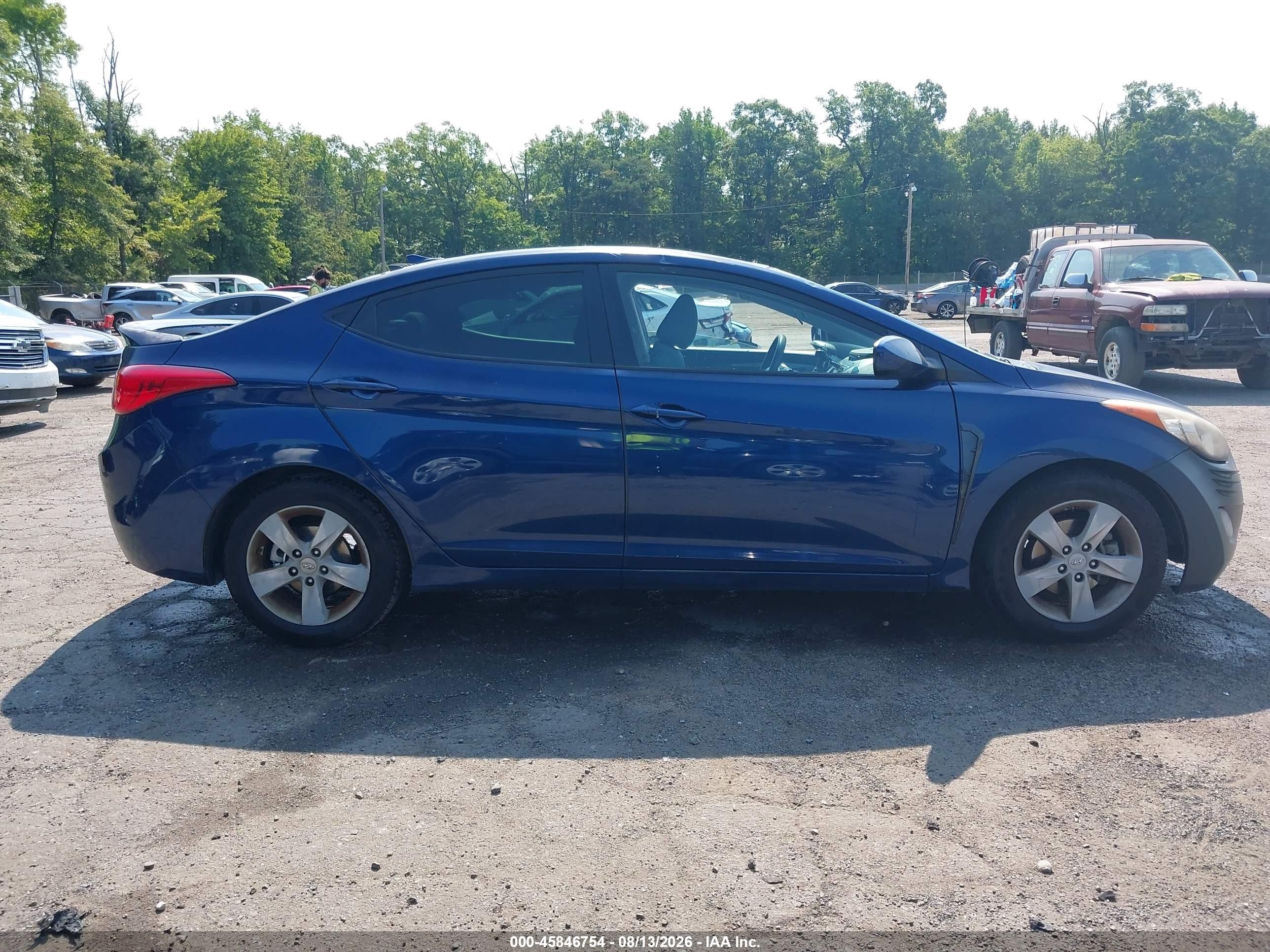 2013 Hyundai Elantra Gls Черный vin: KMHDH4AE6DU808102