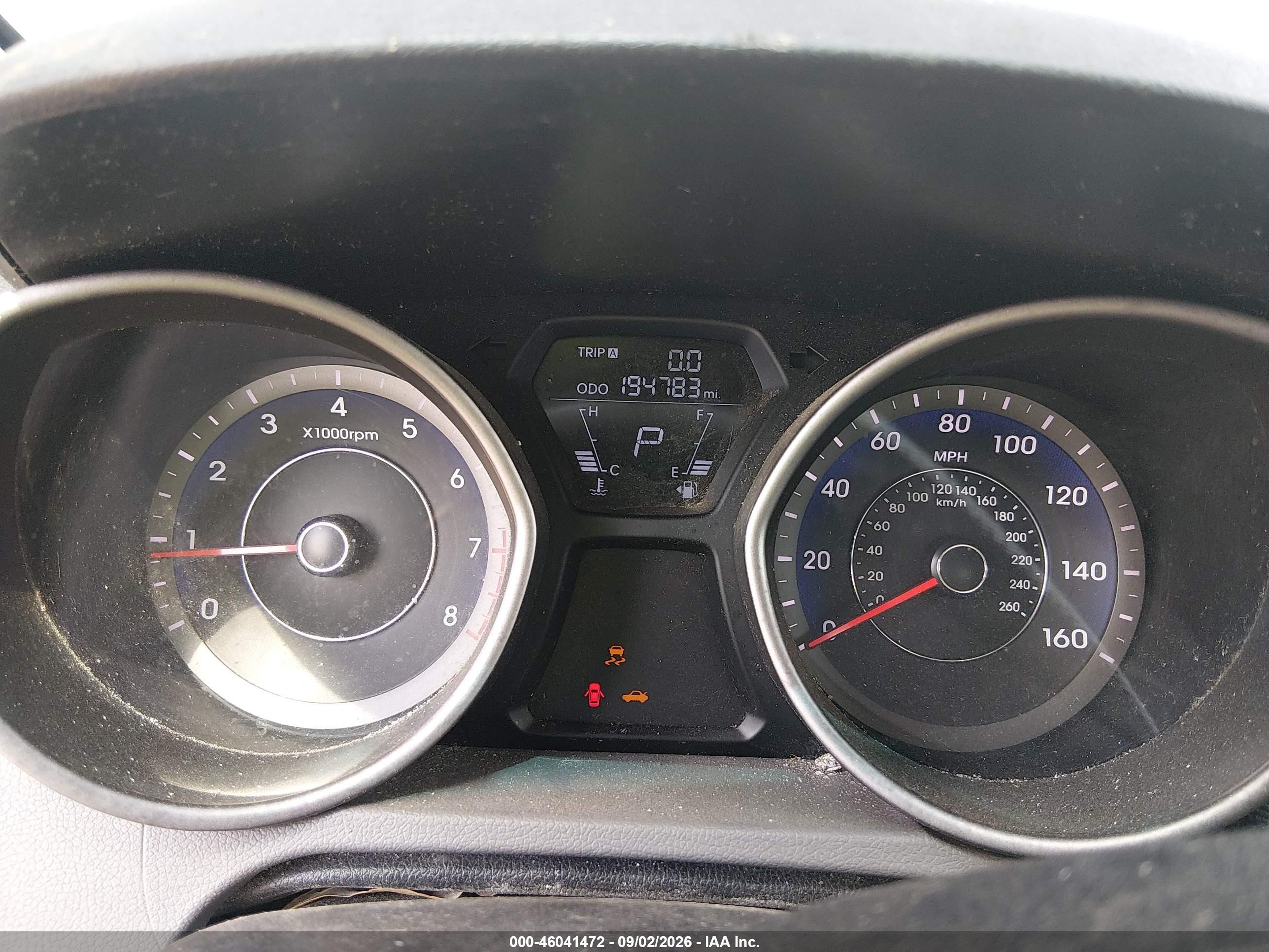 2013 Hyundai Elantra Gls Gray vin: KMHDH4AE6DU811419