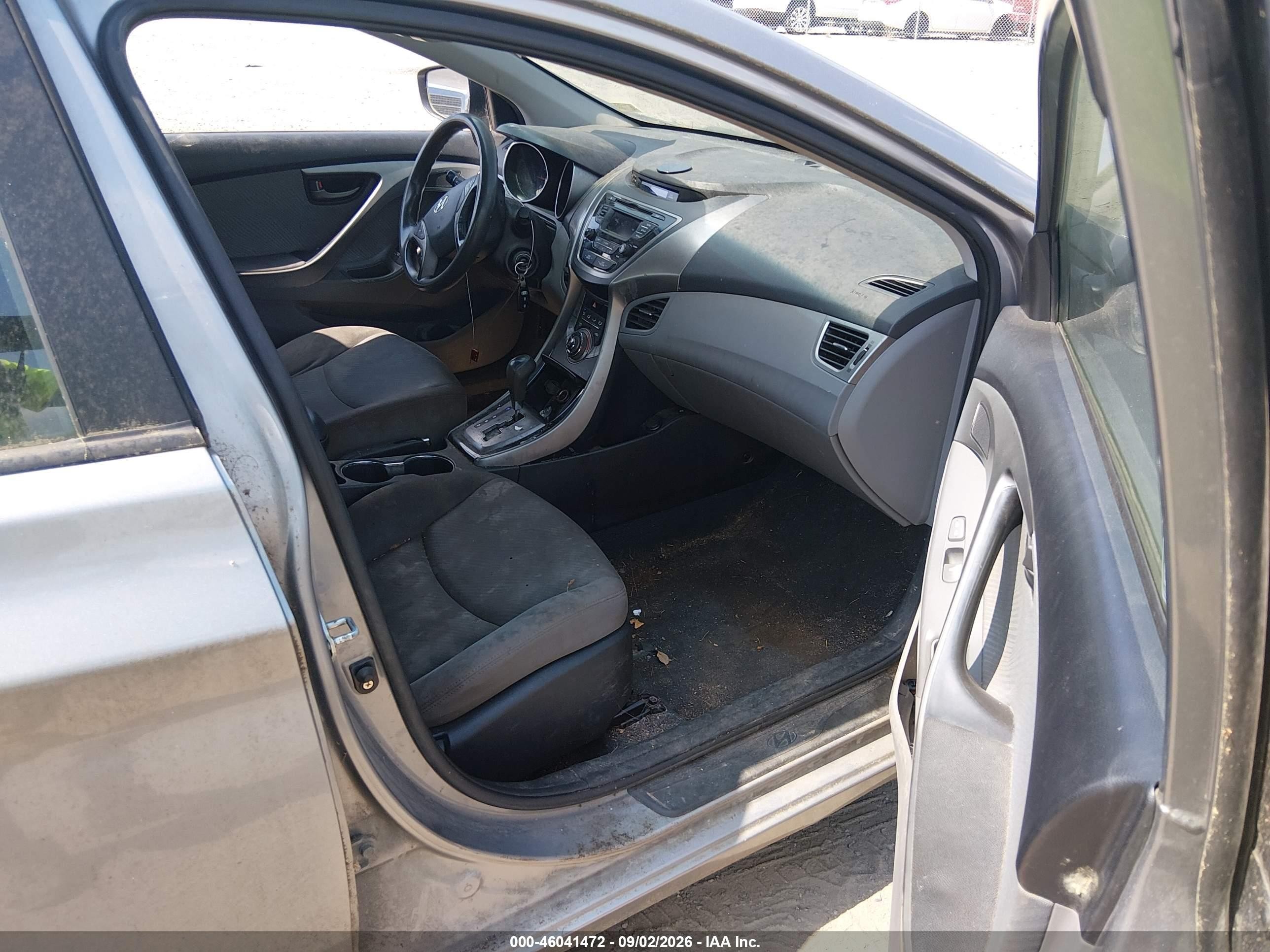2013 Hyundai Elantra Gls Gray vin: KMHDH4AE6DU811419