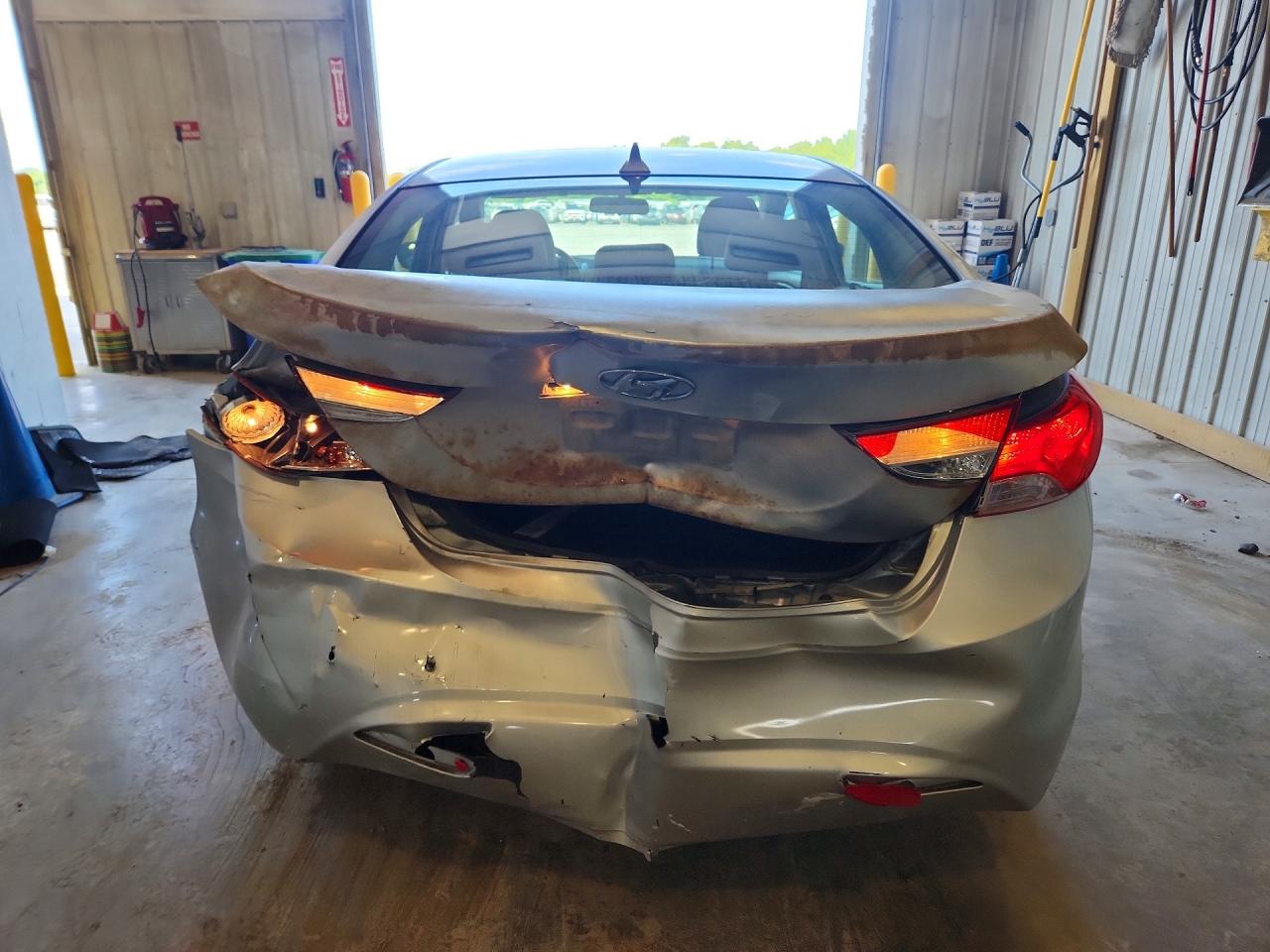 2013 Hyundai Elantra Gls Silver vin: KMHDH4AE6DU814465
