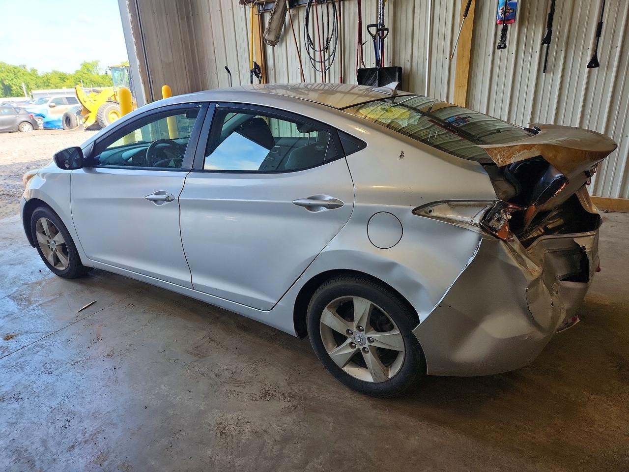 2013 Hyundai Elantra Gls Silver vin: KMHDH4AE6DU814465