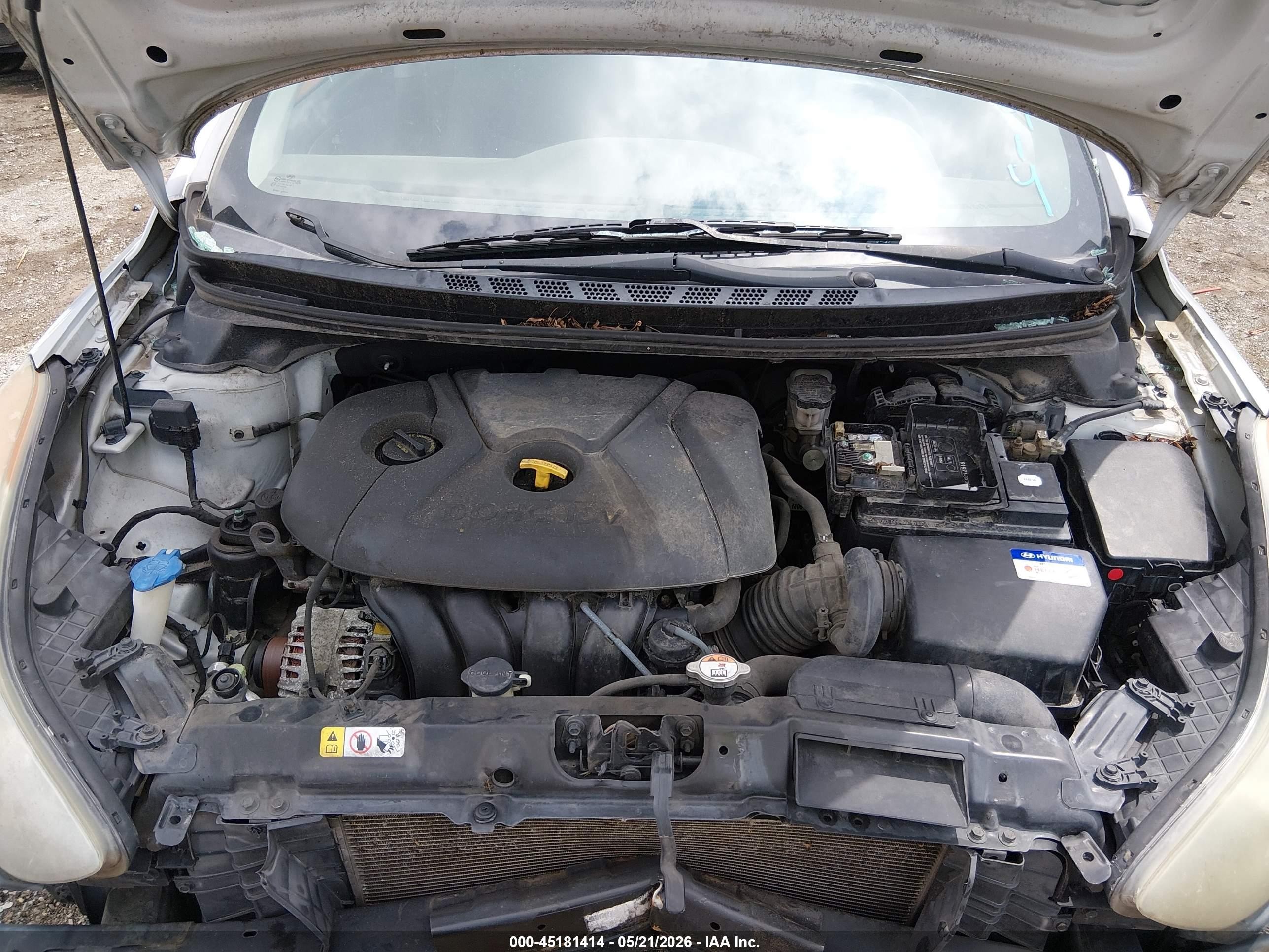 2013 Hyundai Elantra Gls Silver vin: KMHDH4AE6DU815518