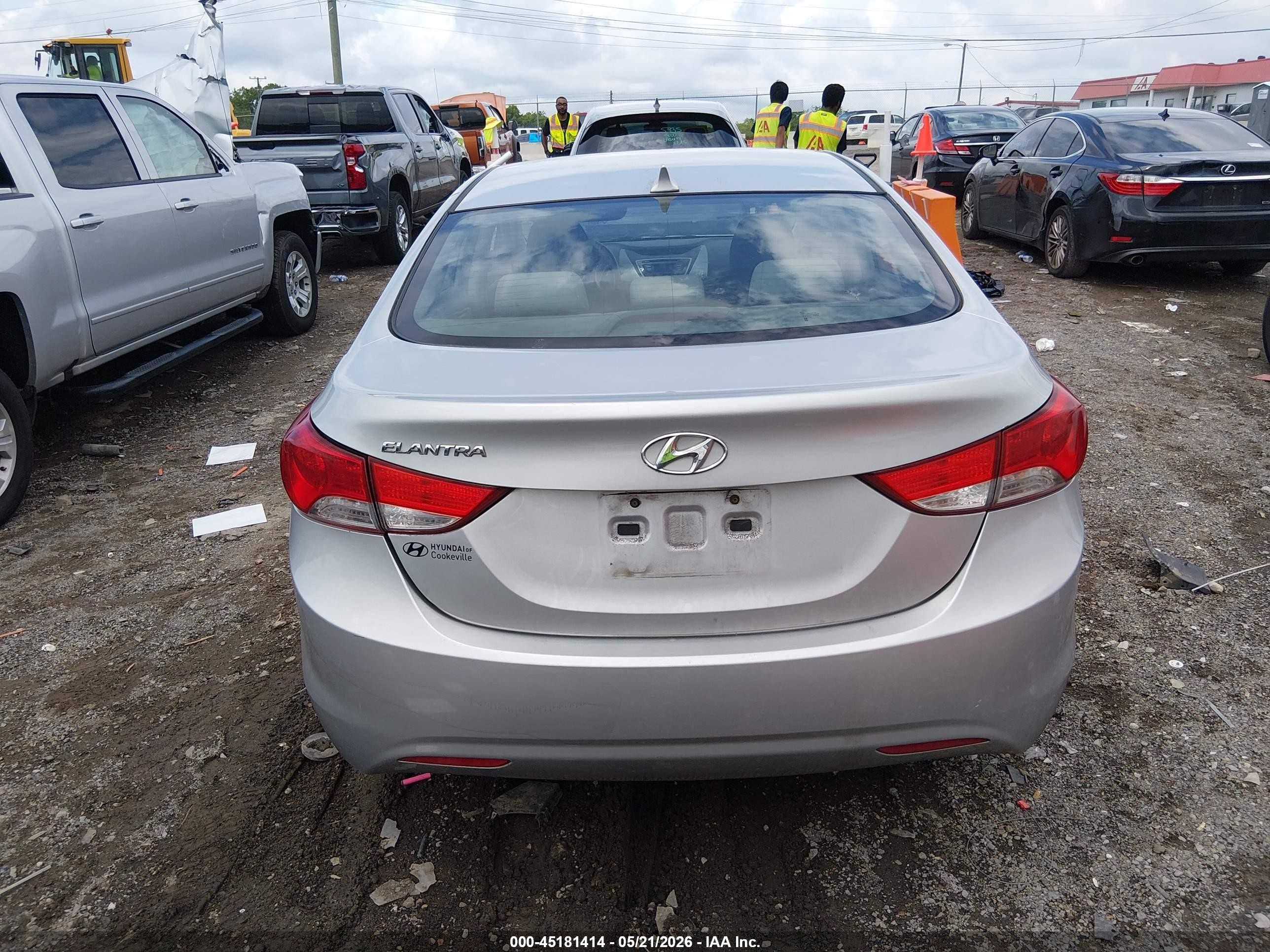 2013 Hyundai Elantra Gls Silver vin: KMHDH4AE6DU815518