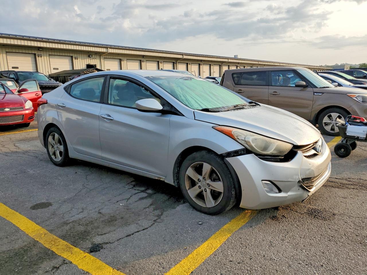 2013 Hyundai Elantra Gls Silver vin: KMHDH4AE6DU846333