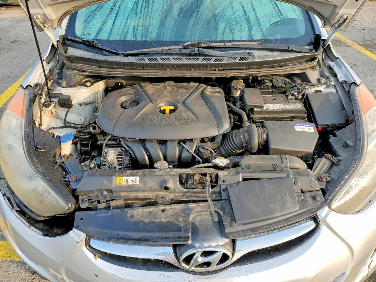 2013 Hyundai Elantra Gls Silver vin: KMHDH4AE6DU846333