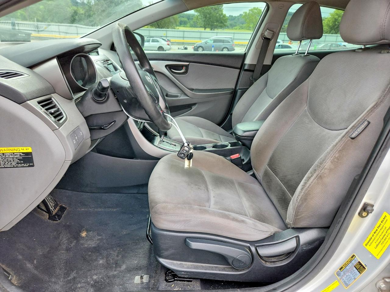 2013 Hyundai Elantra Gls Silver vin: KMHDH4AE6DU861074