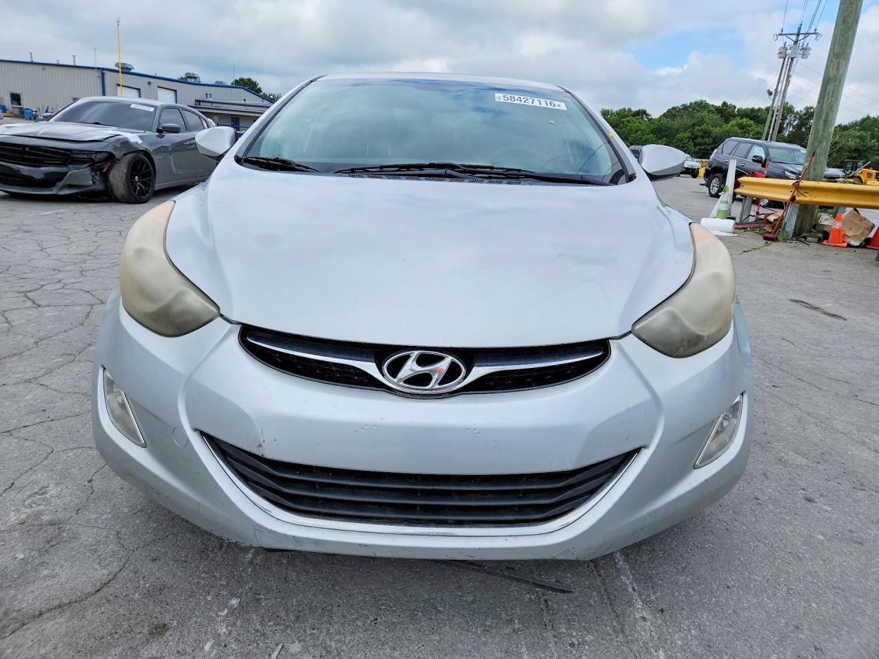 2013 Hyundai Elantra Gls Silver vin: KMHDH4AE6DU861074