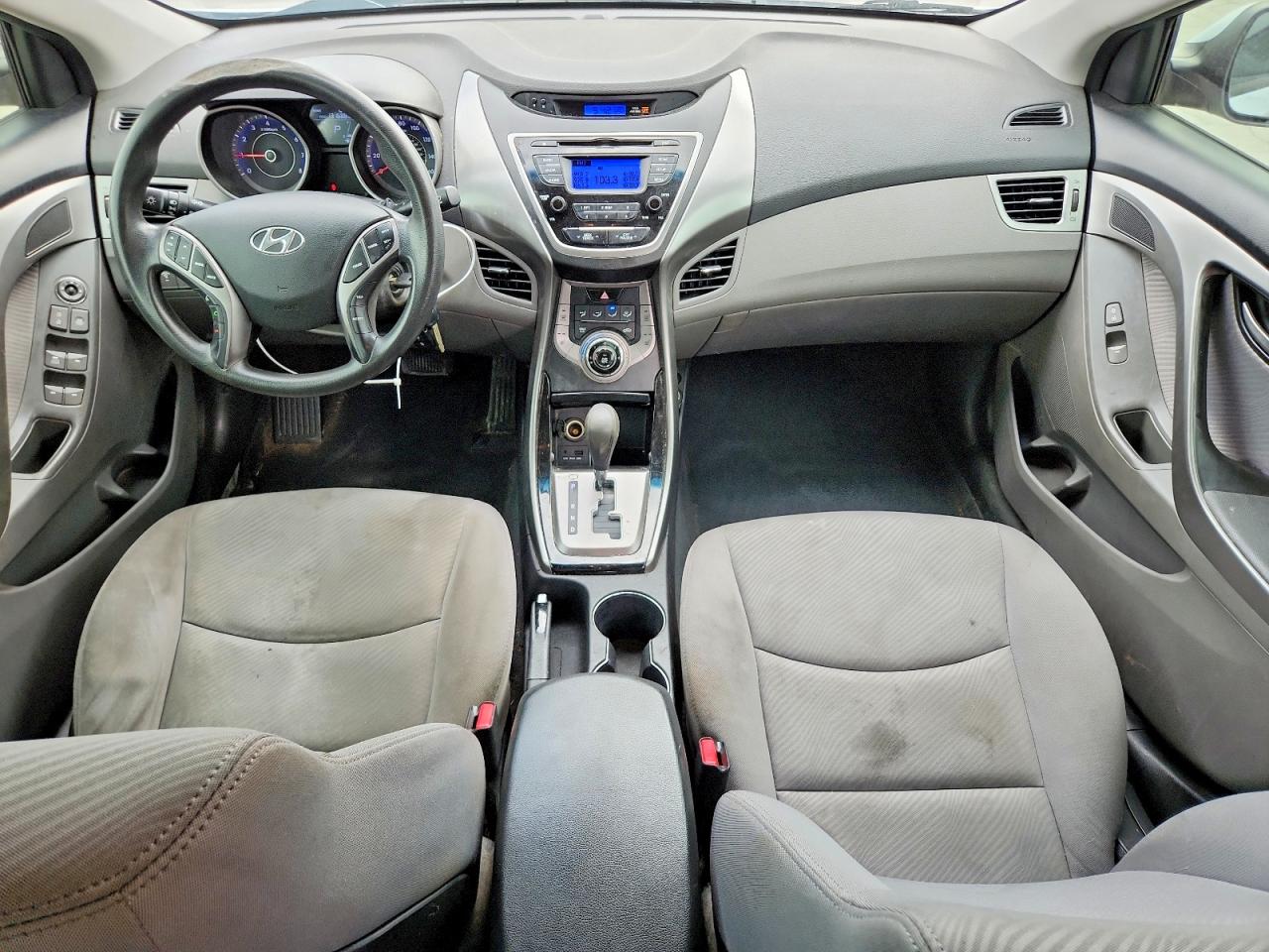 2013 Hyundai Elantra Gls Silver vin: KMHDH4AE6DU861074