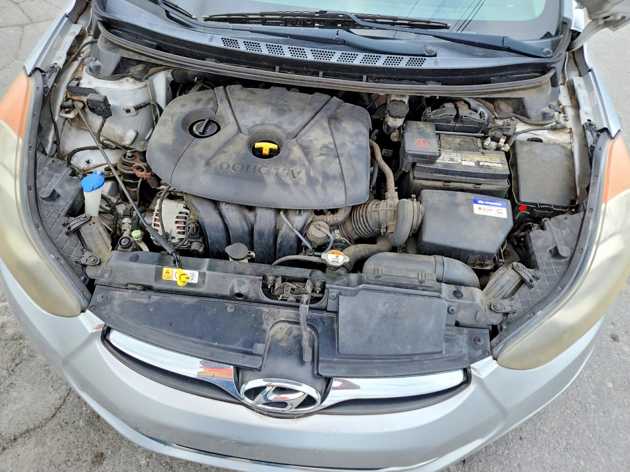 2013 Hyundai Elantra Gls Silver vin: KMHDH4AE6DU861074