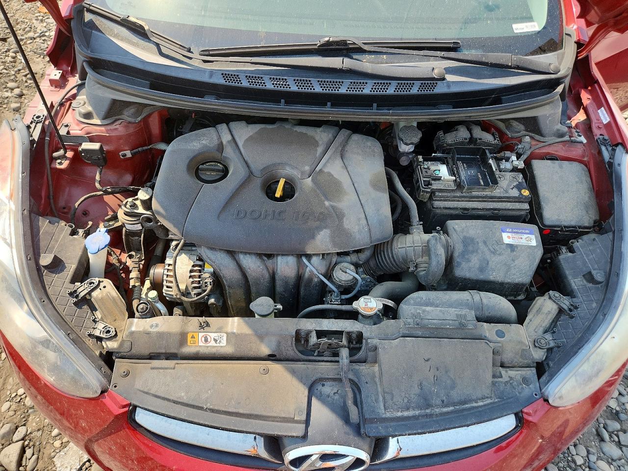 2013 Hyundai Elantra Limited Red vin: KMHDH4AE6DU864461