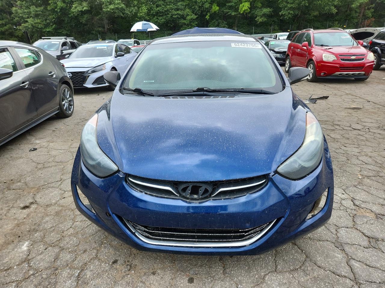 2013 Hyundai Elantra Gls Blue vin: KMHDH4AE6DU877064