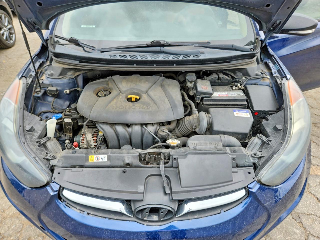 2013 Hyundai Elantra Gls Blue vin: KMHDH4AE6DU877064