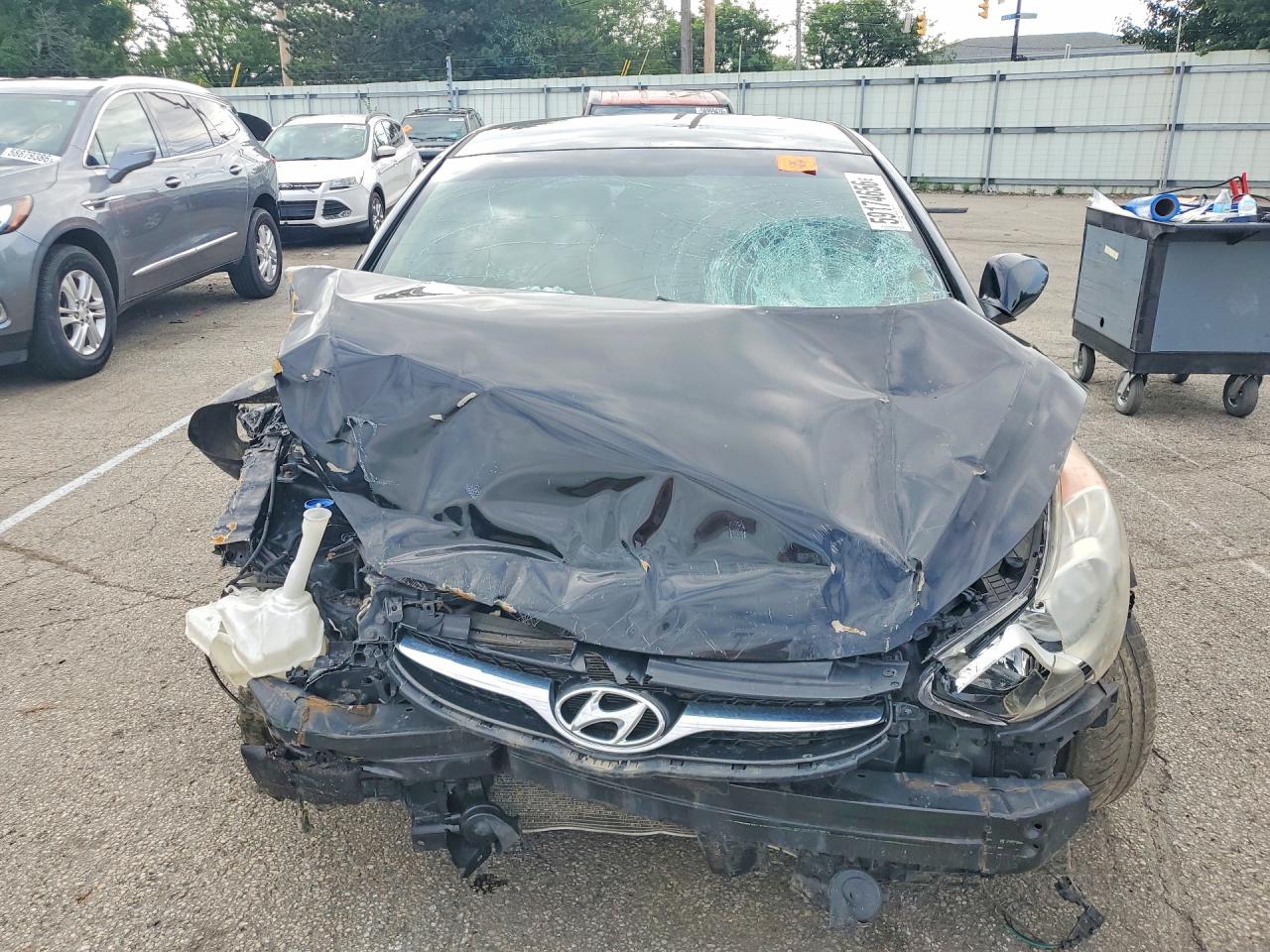 2013 Hyundai Elantra Gls Black vin: KMHDH4AE6DU878117