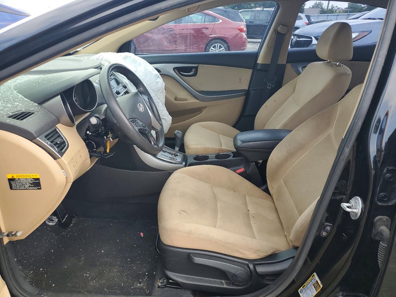 2013 Hyundai Elantra Gls Black vin: KMHDH4AE6DU878117