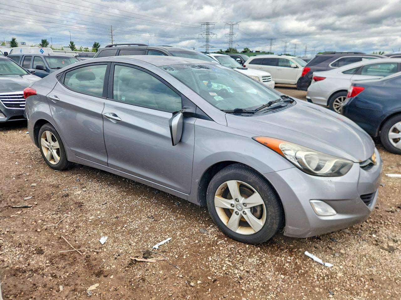 2013 Hyundai Elantra Gls Серый vin: KMHDH4AE6DU901850