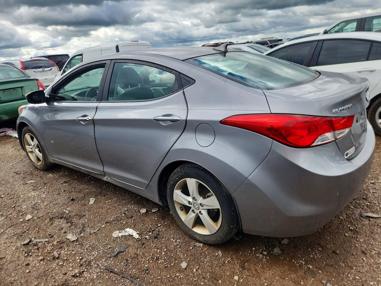 2013 Hyundai Elantra Gls Серый vin: KMHDH4AE6DU901850