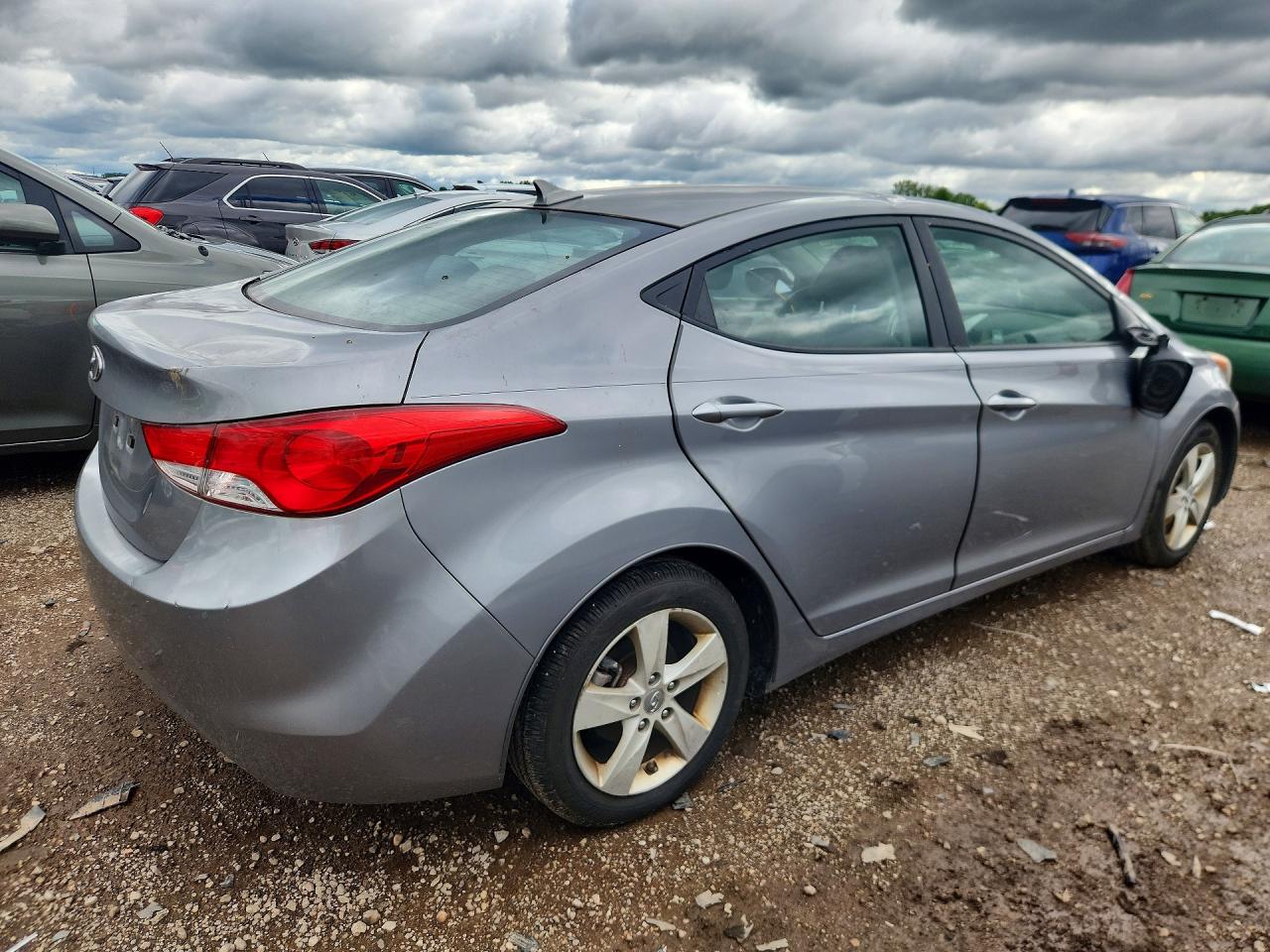 2013 Hyundai Elantra Gls Серый vin: KMHDH4AE6DU901850