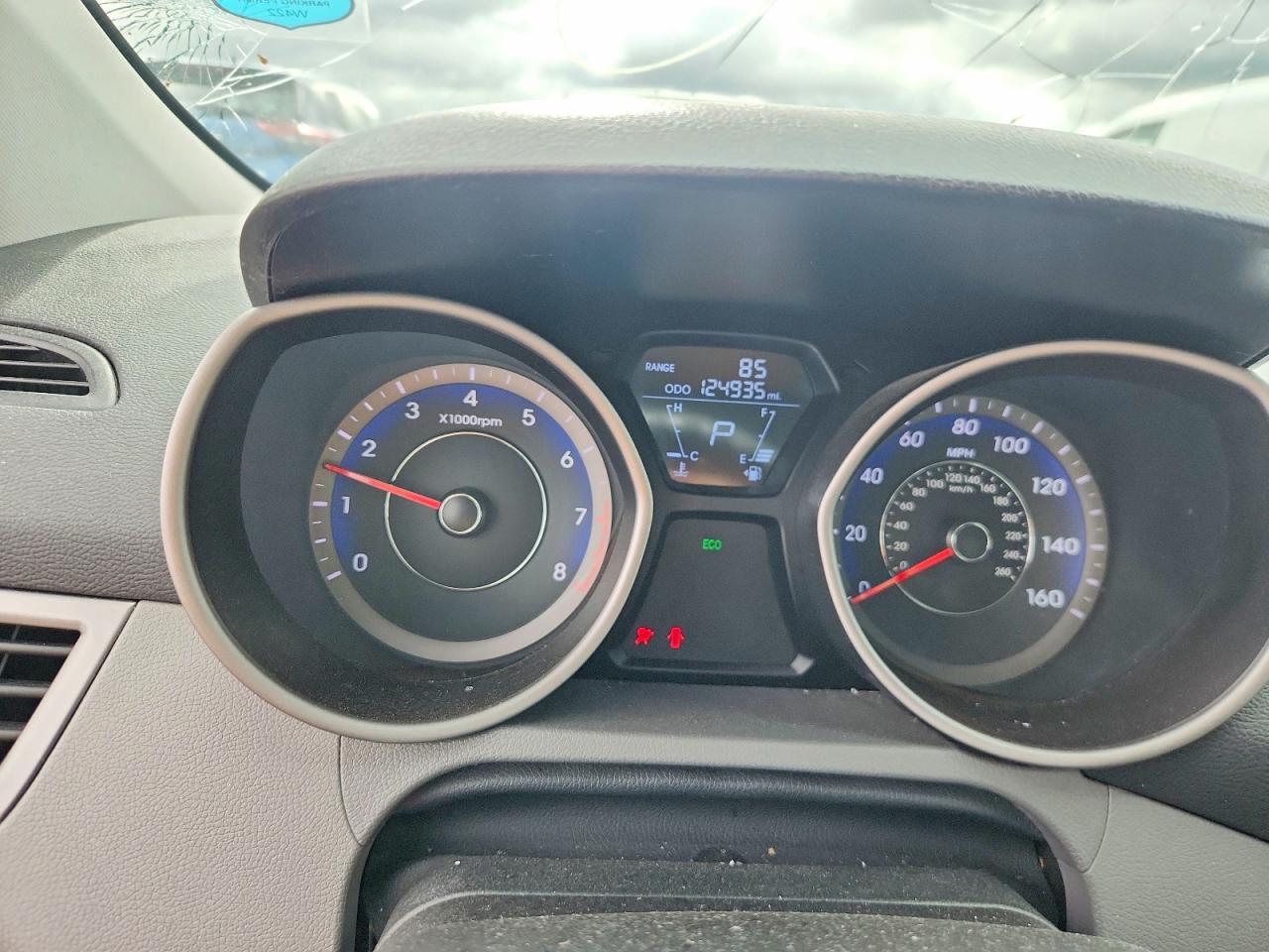 2013 Hyundai Elantra Gls Серый vin: KMHDH4AE6DU901850