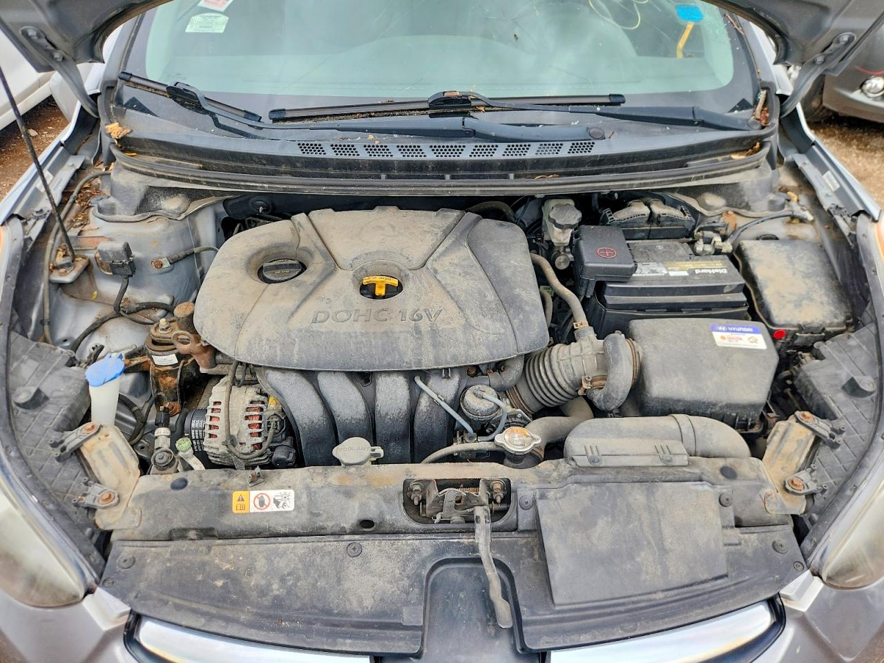 2013 Hyundai Elantra Gls Серый vin: KMHDH4AE6DU901850