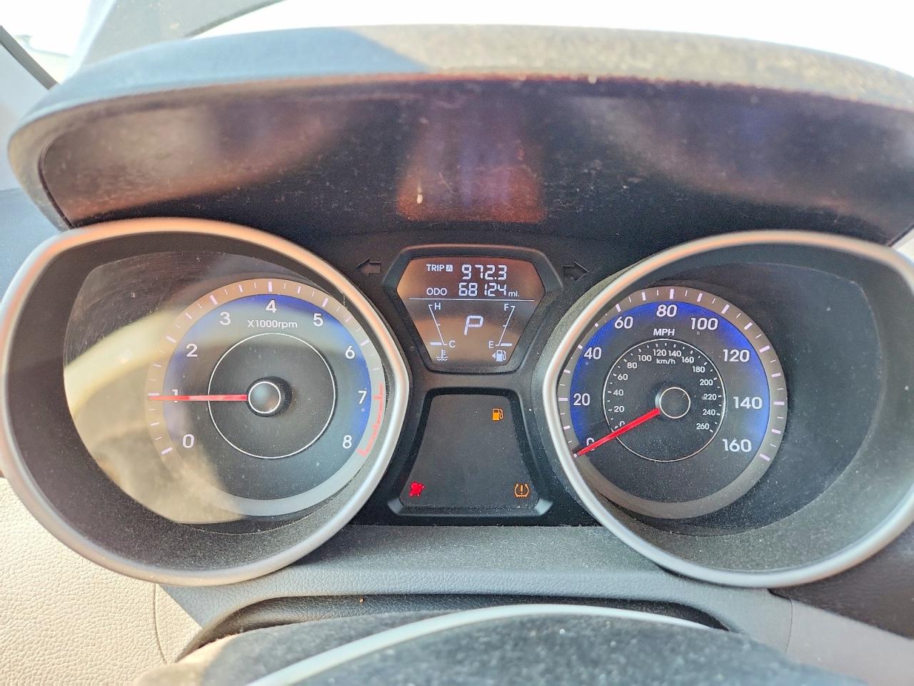 2013 Hyundai Elantra Gls Black vin: KMHDH4AE6DU903615