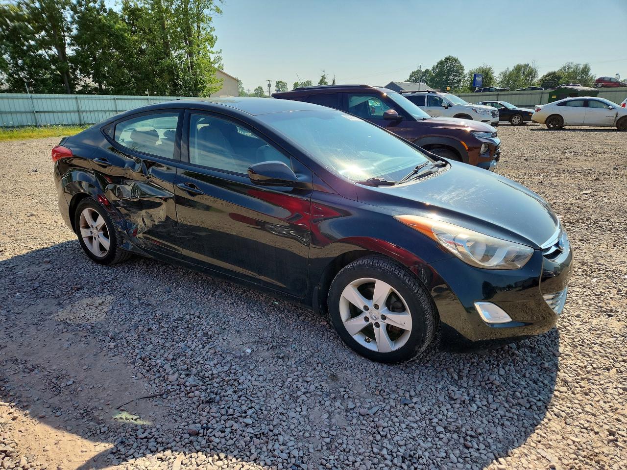 2013 Hyundai Elantra Gls Black vin: KMHDH4AE6DU903615