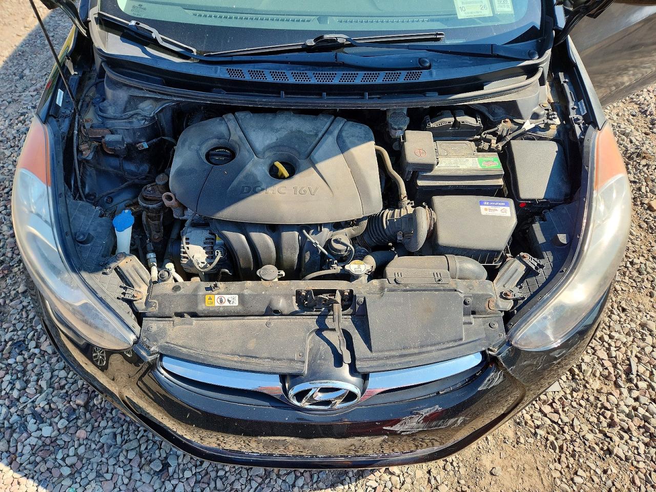 2013 Hyundai Elantra Gls Black vin: KMHDH4AE6DU903615