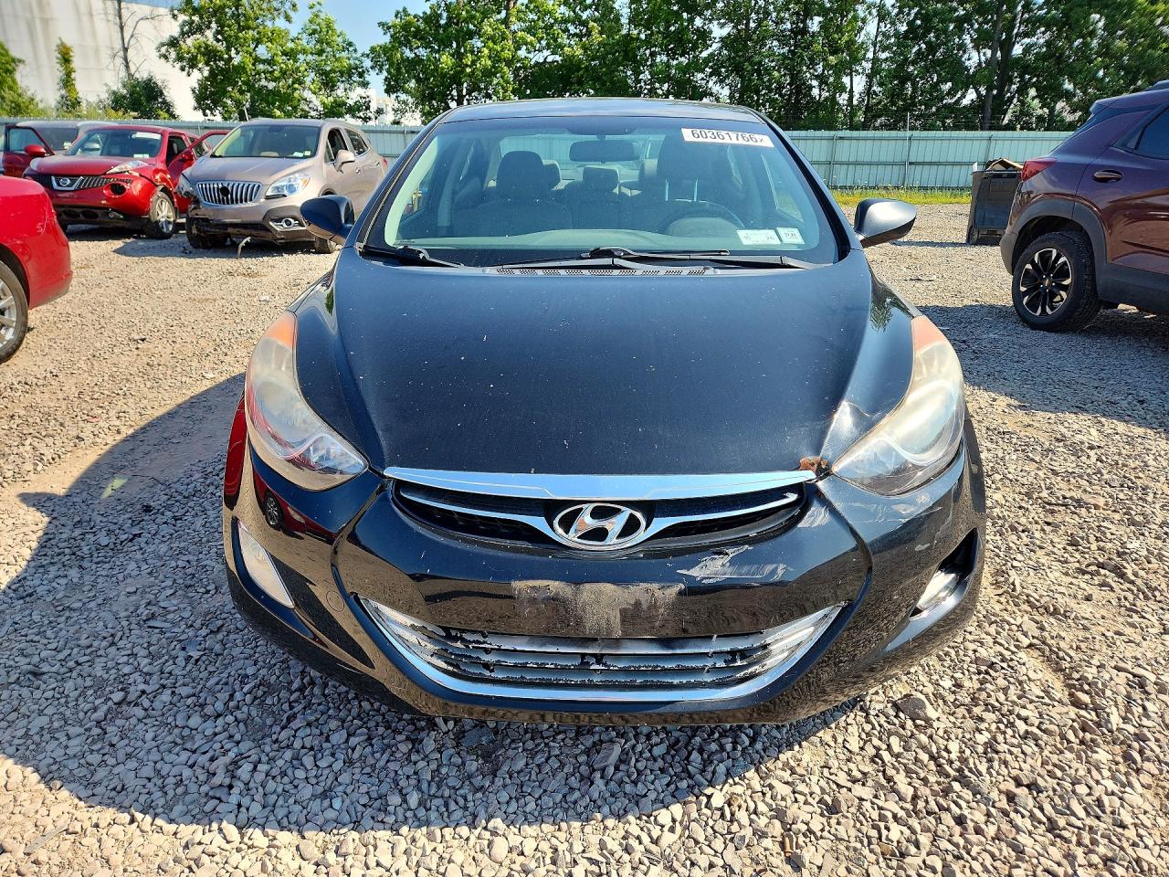 2013 Hyundai Elantra Gls Black vin: KMHDH4AE6DU903615