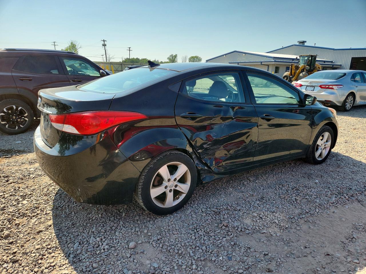 2013 Hyundai Elantra Gls Black vin: KMHDH4AE6DU903615