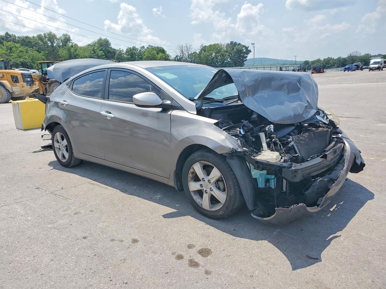 2013 Hyundai Elantra Gls Gray vin: KMHDH4AE6DU907812