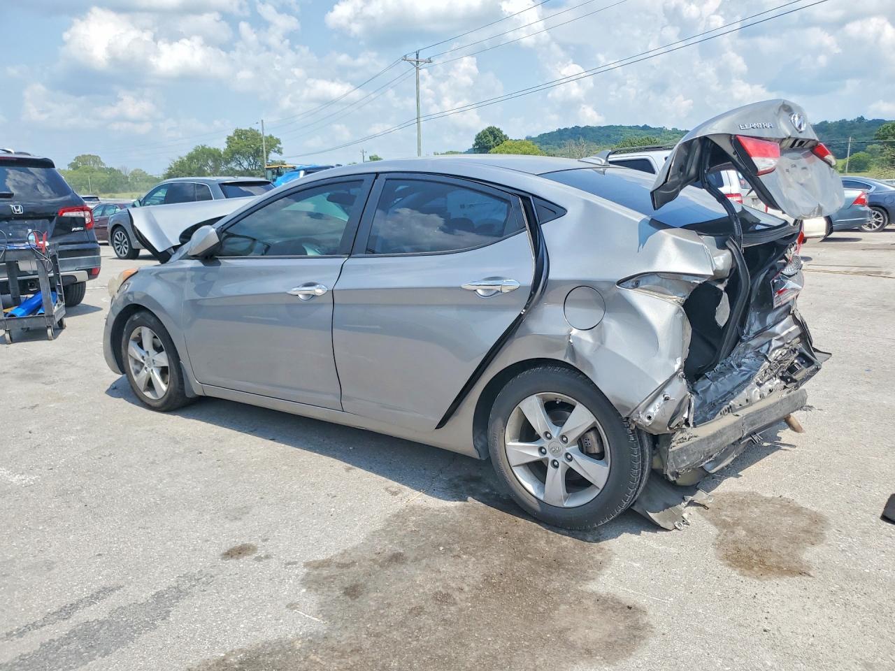 2013 Hyundai Elantra Gls Gray vin: KMHDH4AE6DU907812