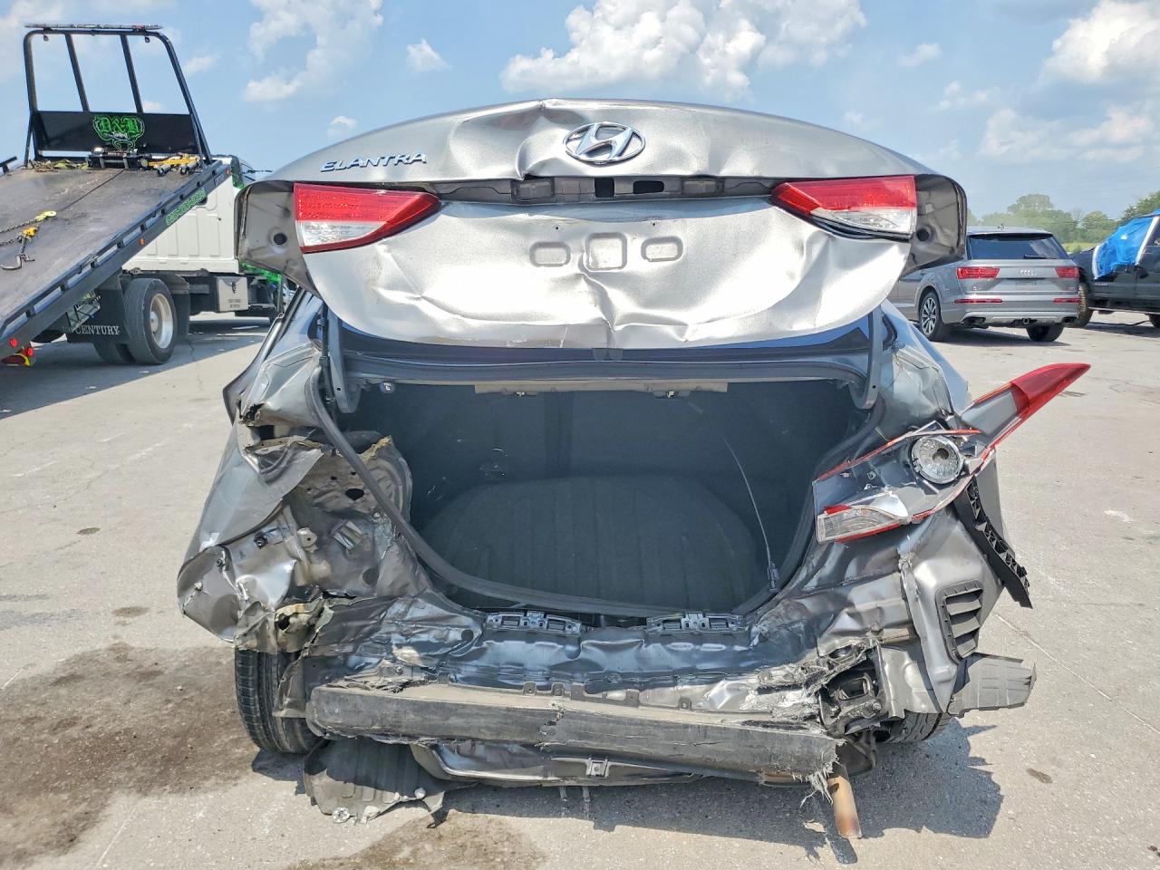 2013 Hyundai Elantra Gls Gray vin: KMHDH4AE6DU907812