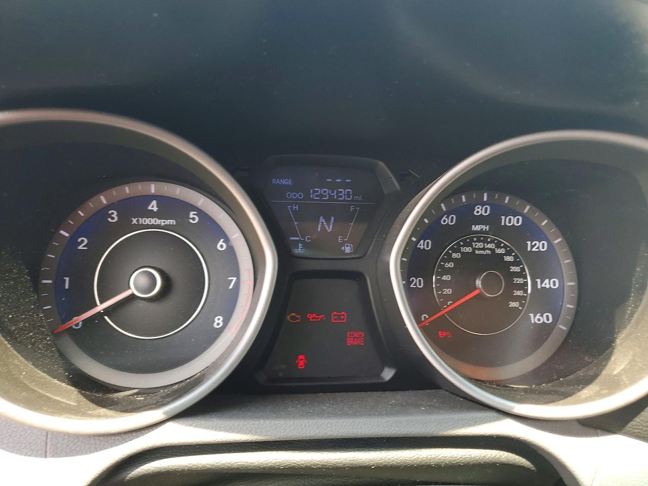 2013 Hyundai Elantra Gls Gray vin: KMHDH4AE6DU907812