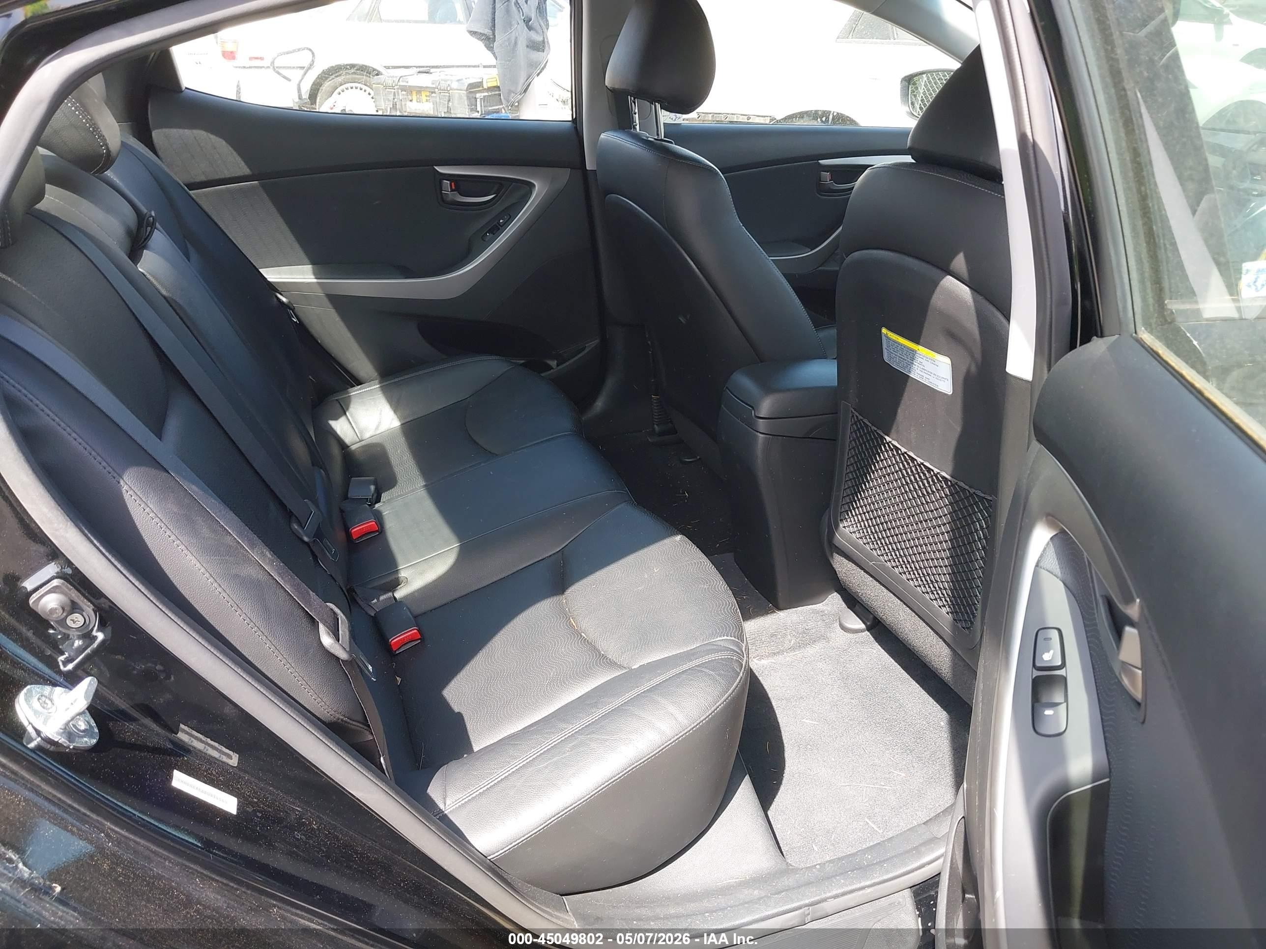 2013 Hyundai Elantra Limited Black vin: KMHDH4AE6DU914565