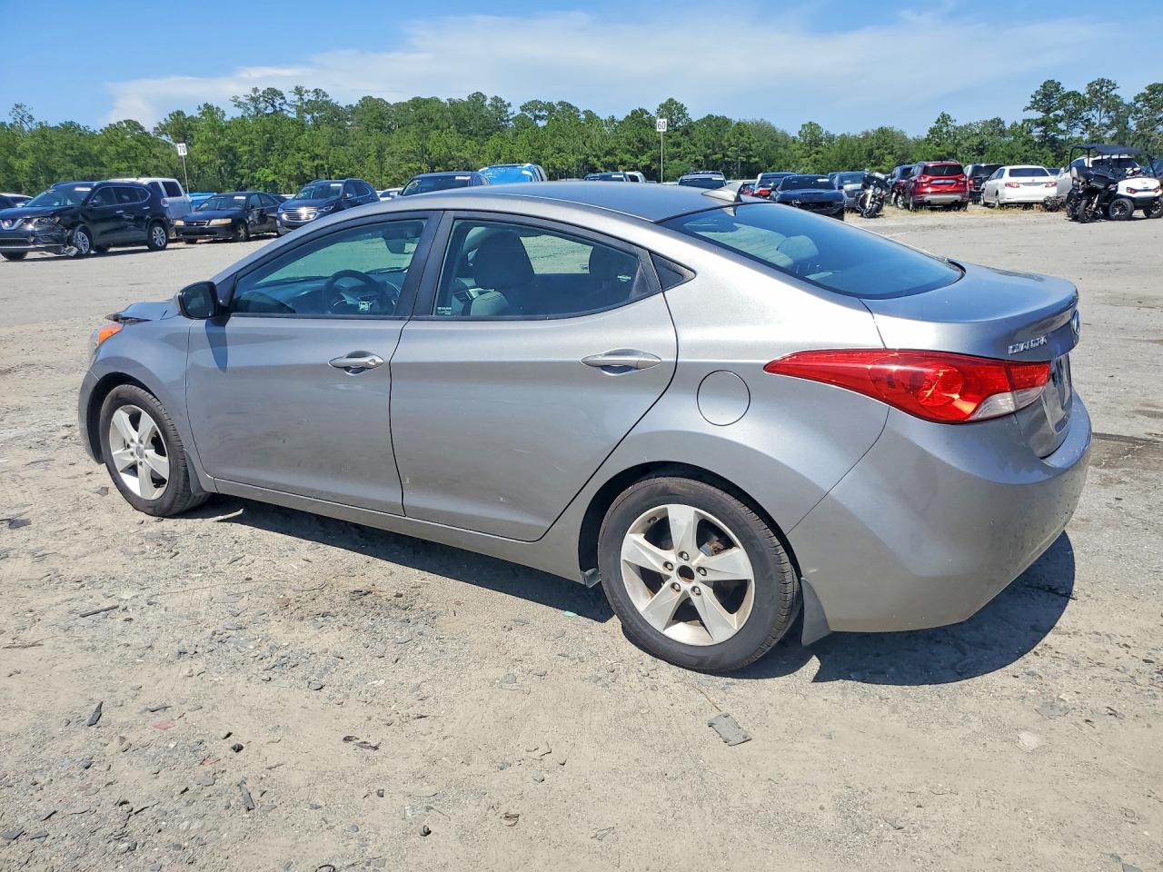2013 Hyundai Elantra Gls Silver vin: KMHDH4AE6DU932855
